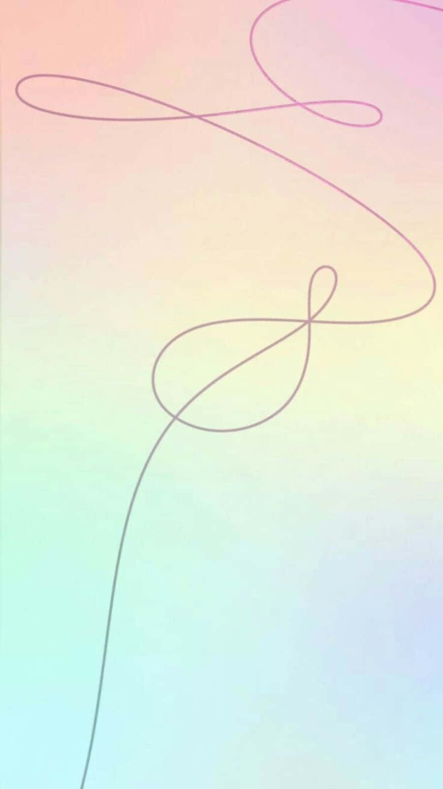 BTS Love Yourself, purple line, infinity symbols, HD Phone Wallpaper
