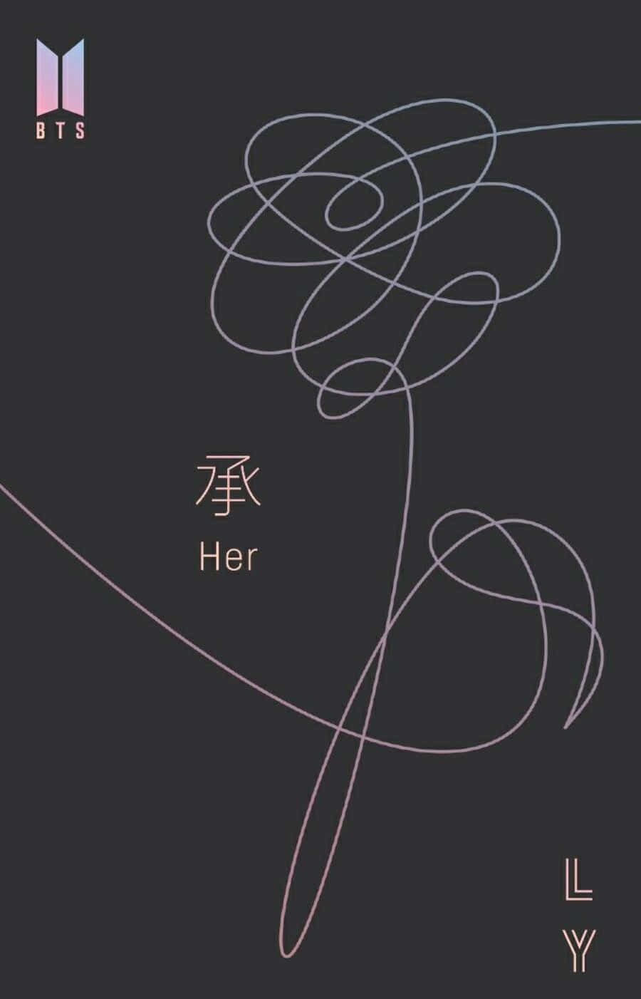 BTS Love Yourself, soft pink, white, HD Phone Wallpaper