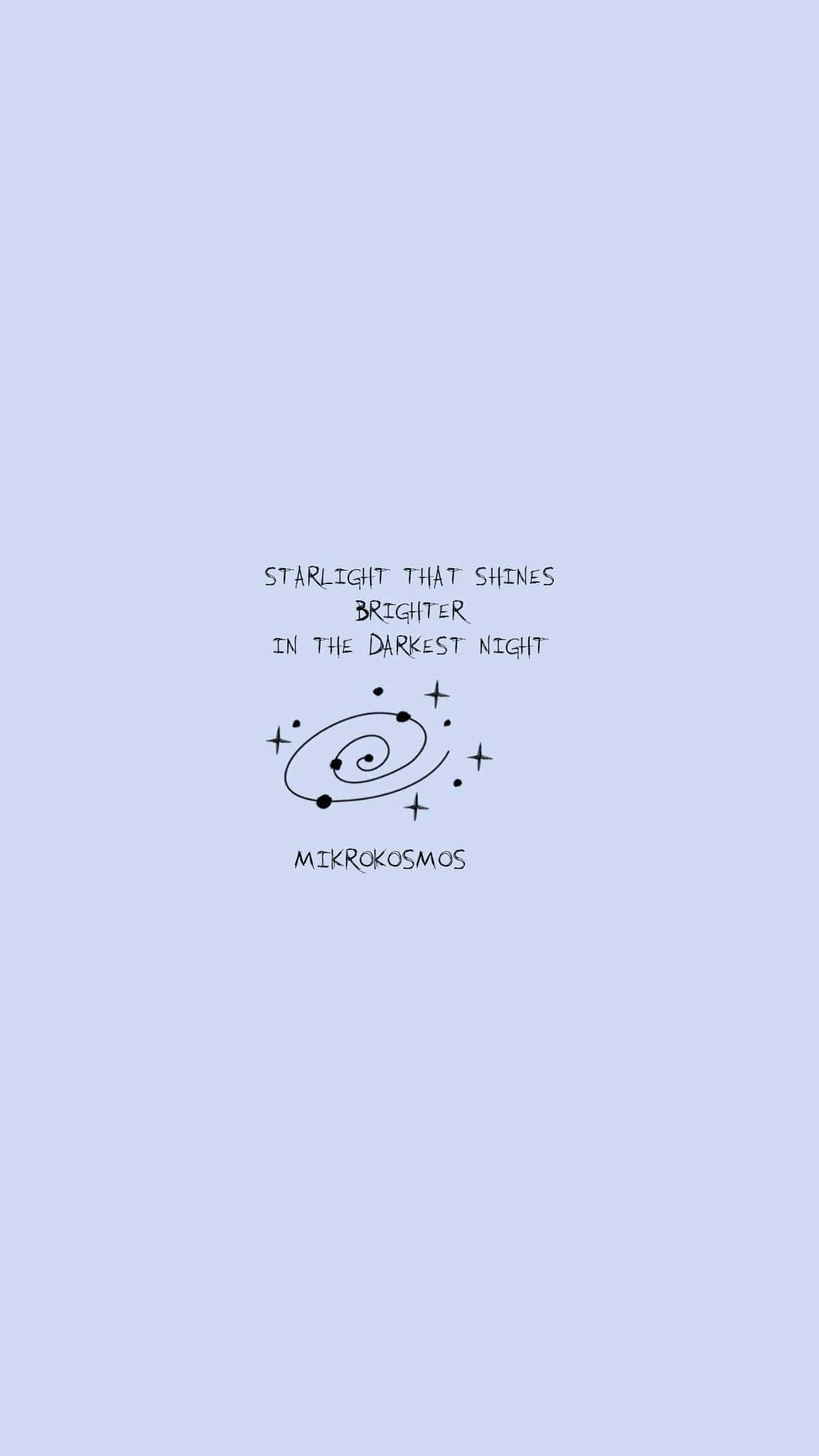 BTS Lyrics, black ink spiral galaxy doodle, handwritten quote, Full HD Phone Wallpaper