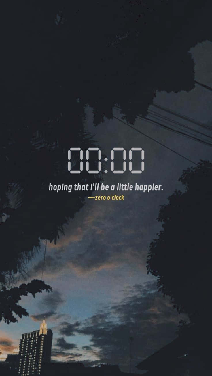 BTS Lyrics, twilight sky, tree silhouettes, HD Phone Wallpaper