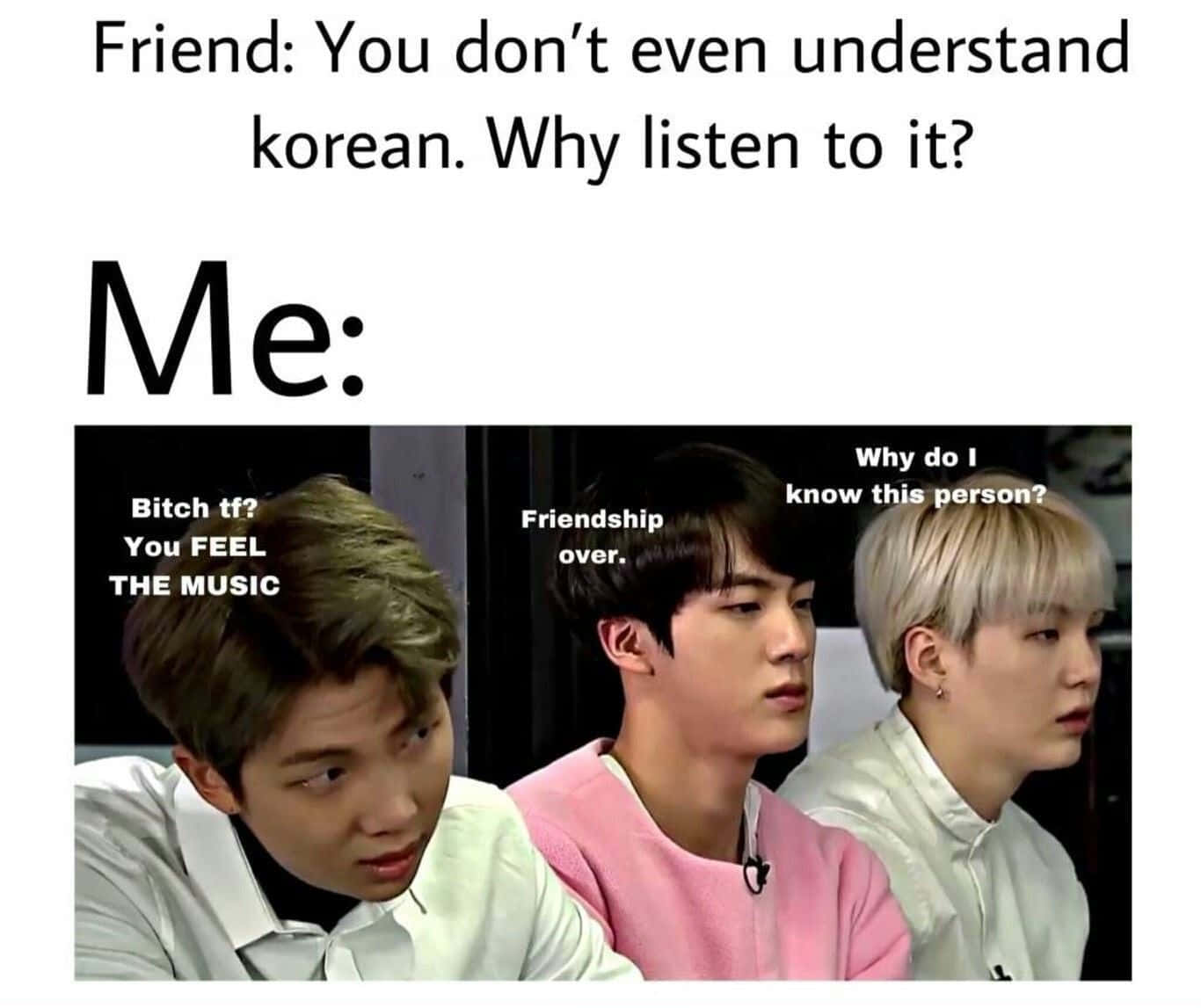 BTS, Korean music, humorous text captions, HD Desktop Wallpaper
