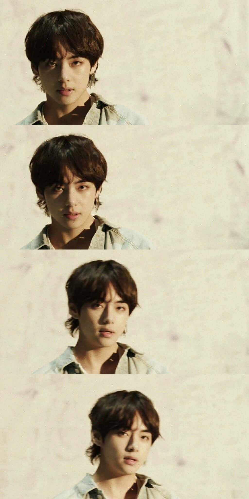 BTS MV, denim jacket, tousled brown hair, Full HD Phone Wallpaper
