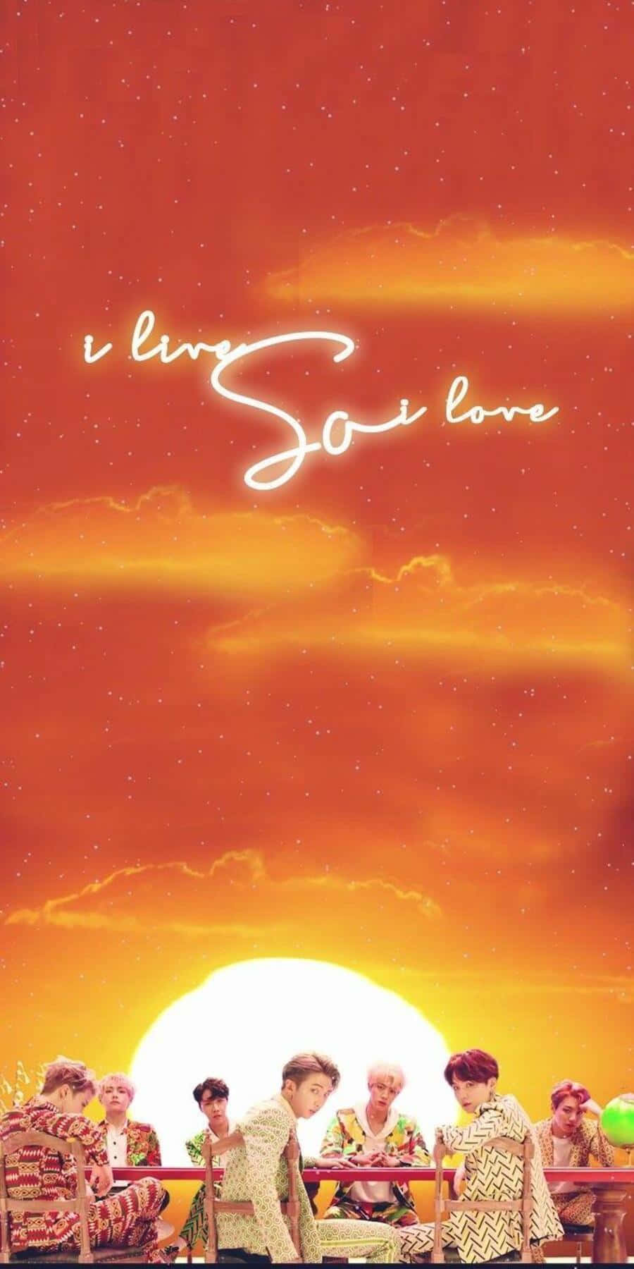 BTS, Music Video, vibrant orange sunset sky, HD Phone Wallpaper