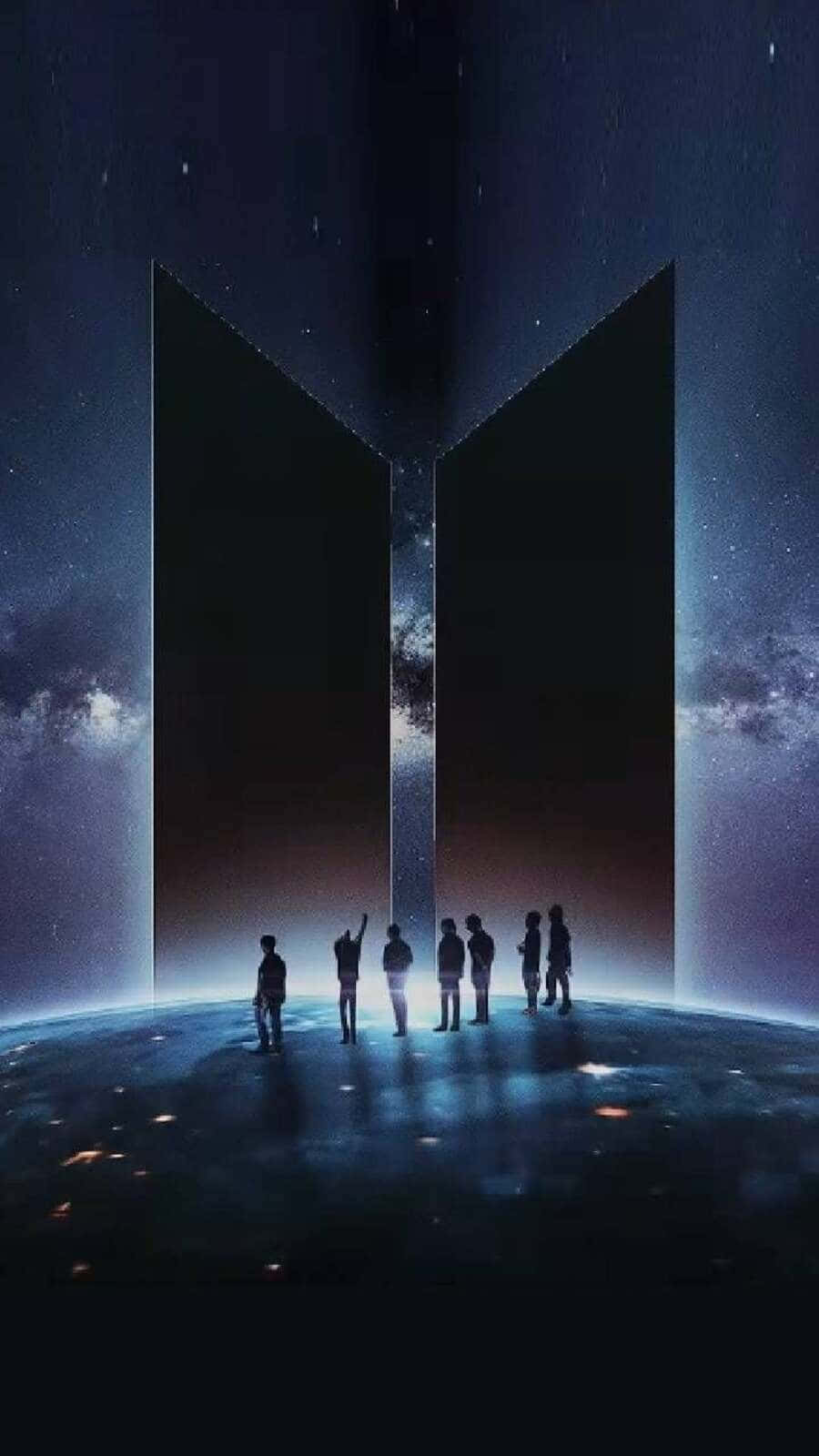 BTS, cosmic gate, planet, HD Phone Wallpaper