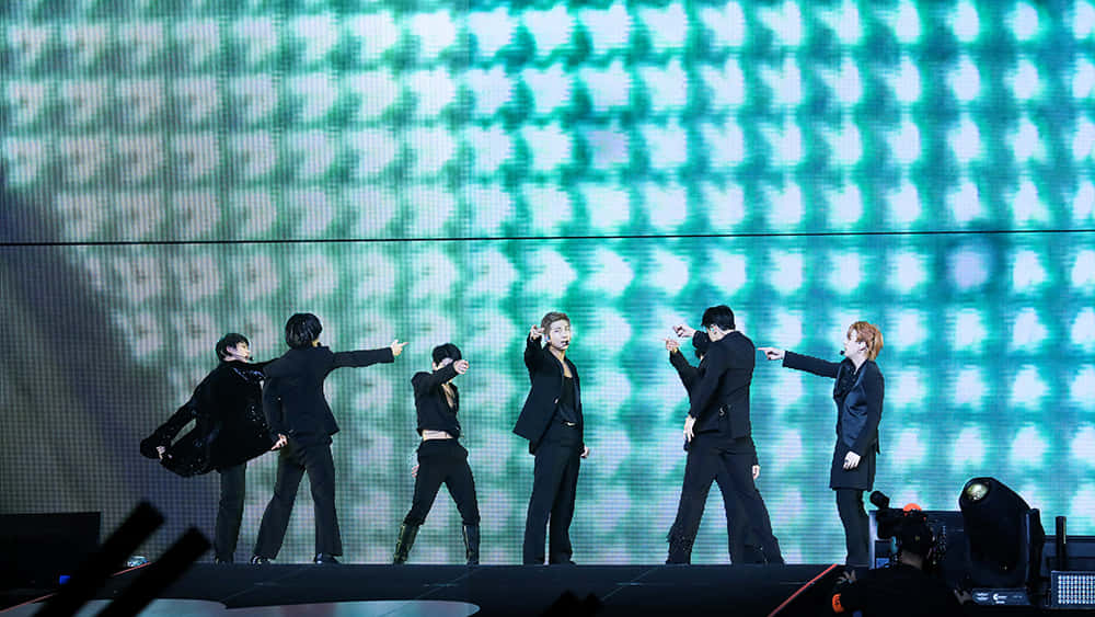 BTS, Permission to Dance, black suits, SD Desktop Wallpaper