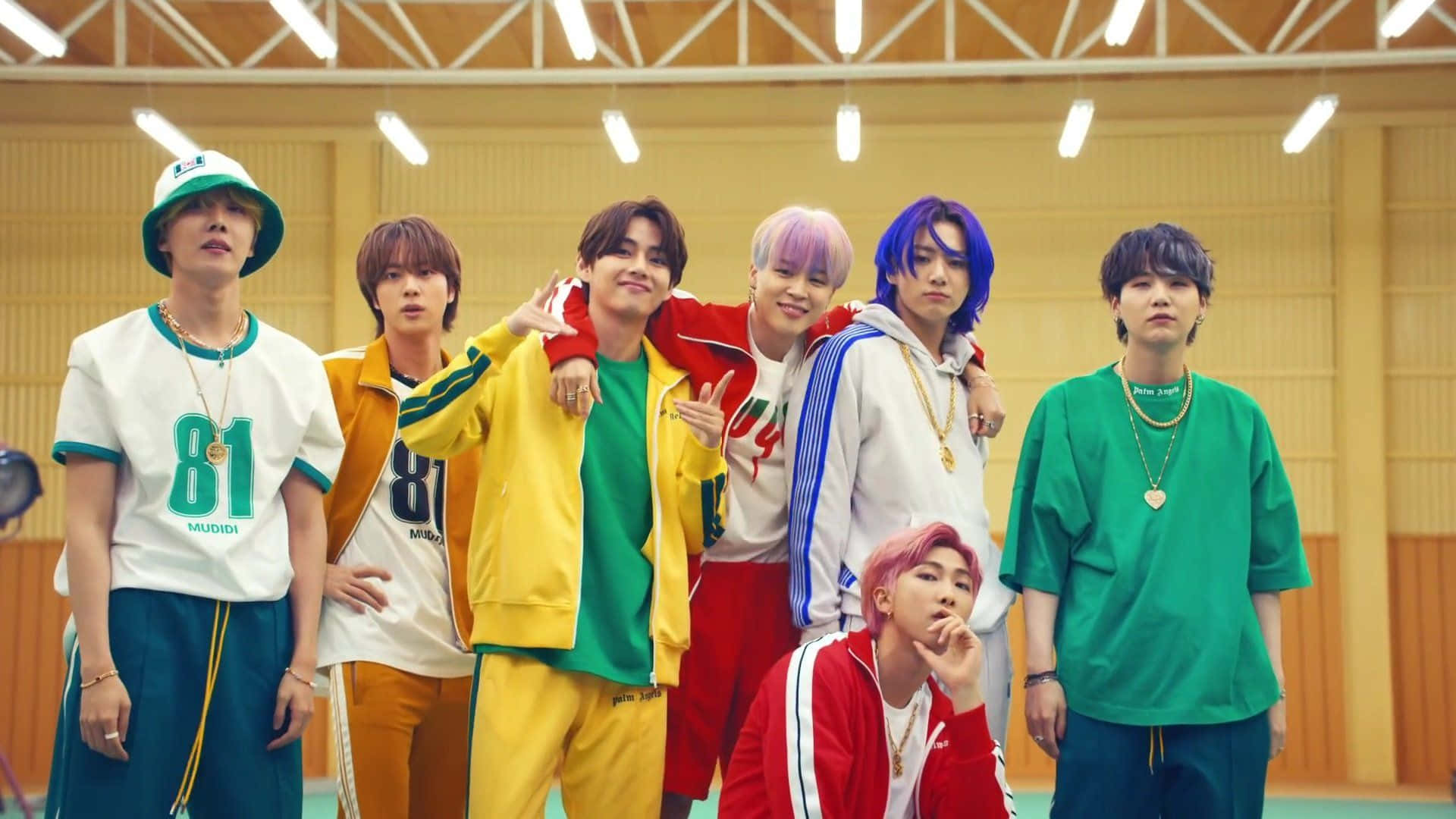 BTS, Permission To Dance, gymnasium, Full HD Desktop Wallpaper