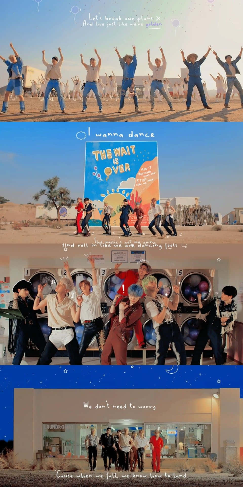 BTS, Permission To Dance, desert, Full HD Phone Wallpaper