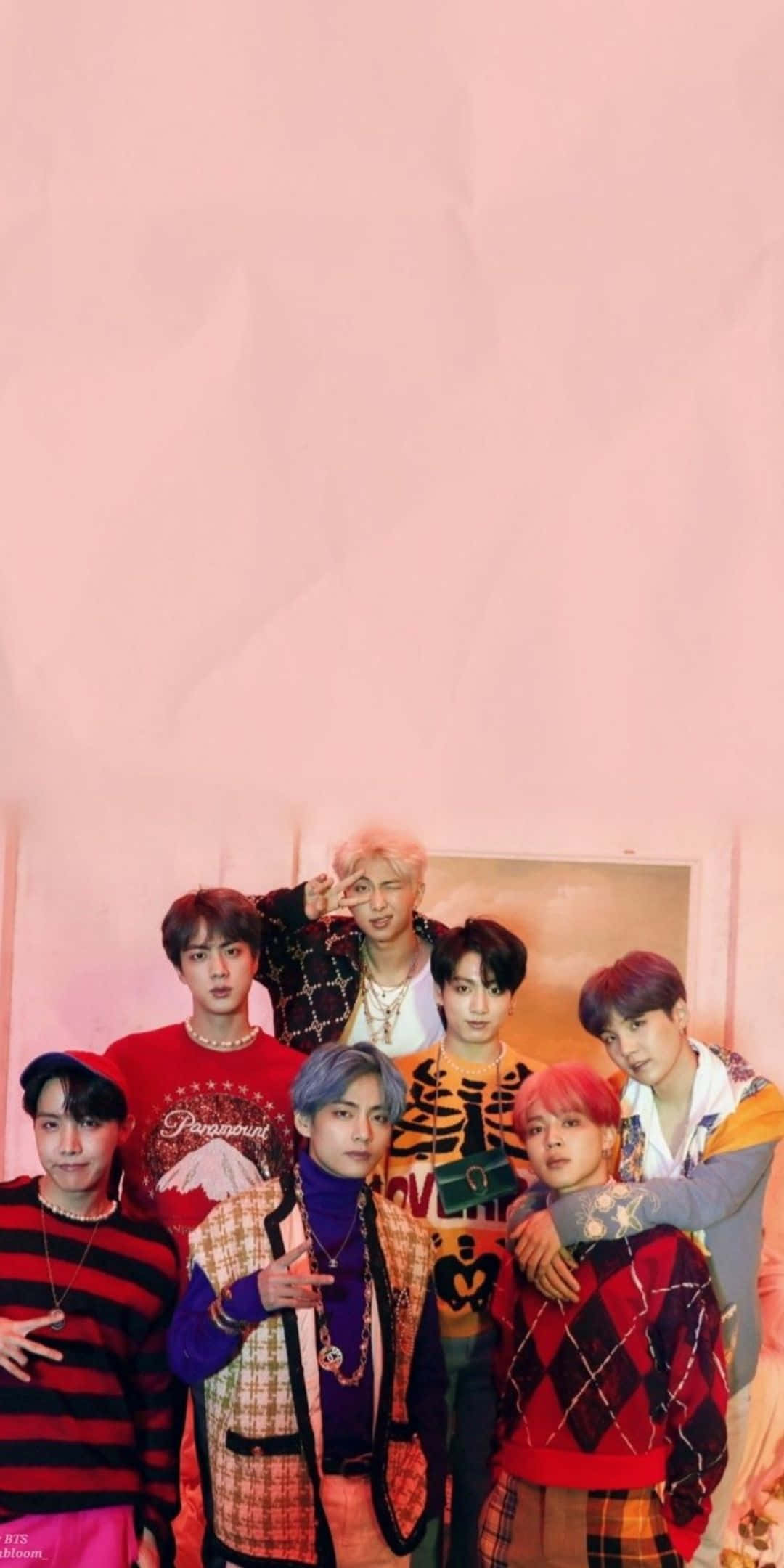 cool patterns, BTS Photoshoot, seven stylish young men, Full HD Phone Wallpaper