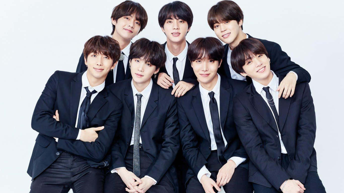 BTS, formal suit and tie, black suits, HD Desktop Wallpaper
