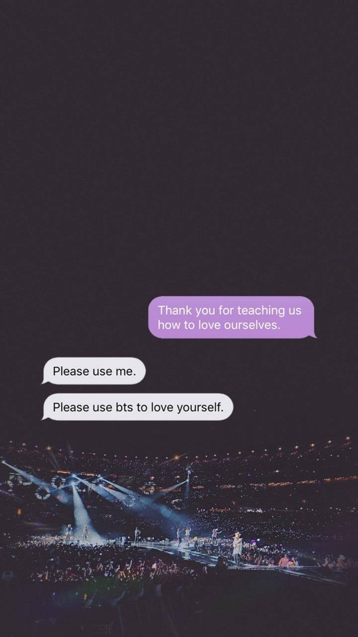 Text Message I Purple You Background, concert stage, spotlights, HD Phone Wallpaper