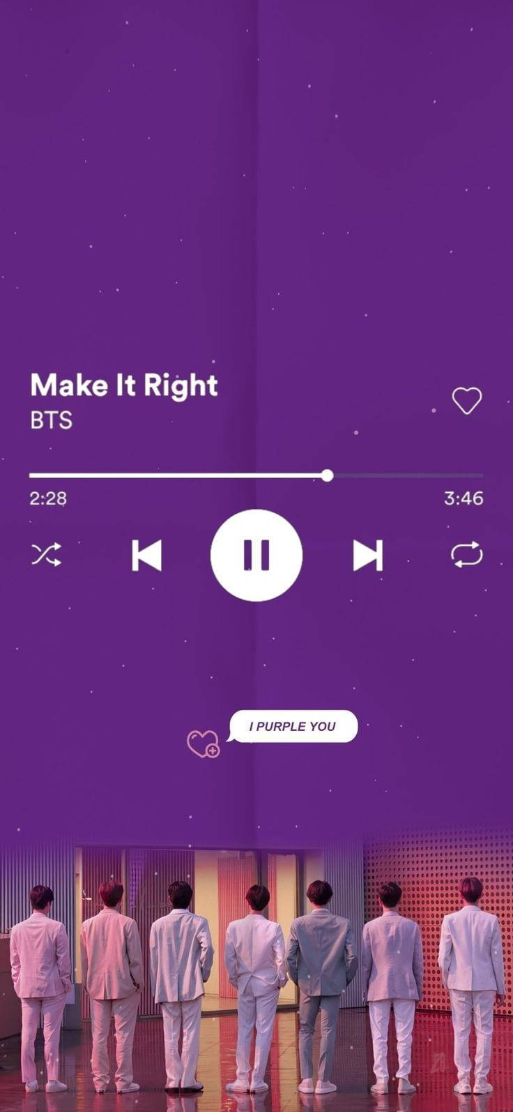 I Purple You Make It Right, seven men, light suits, HD Phone Wallpaper