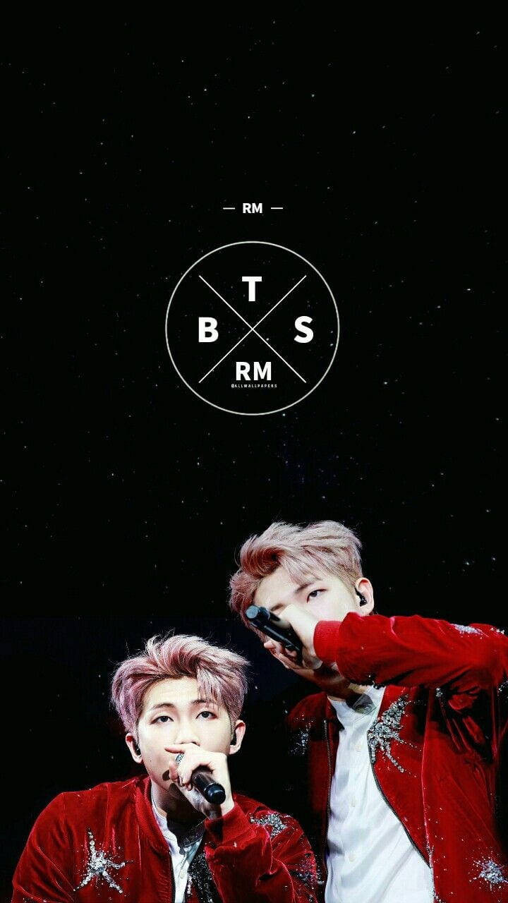 BTS RM, red velvet jackets, starry night sky, HD Phone Wallpaper
