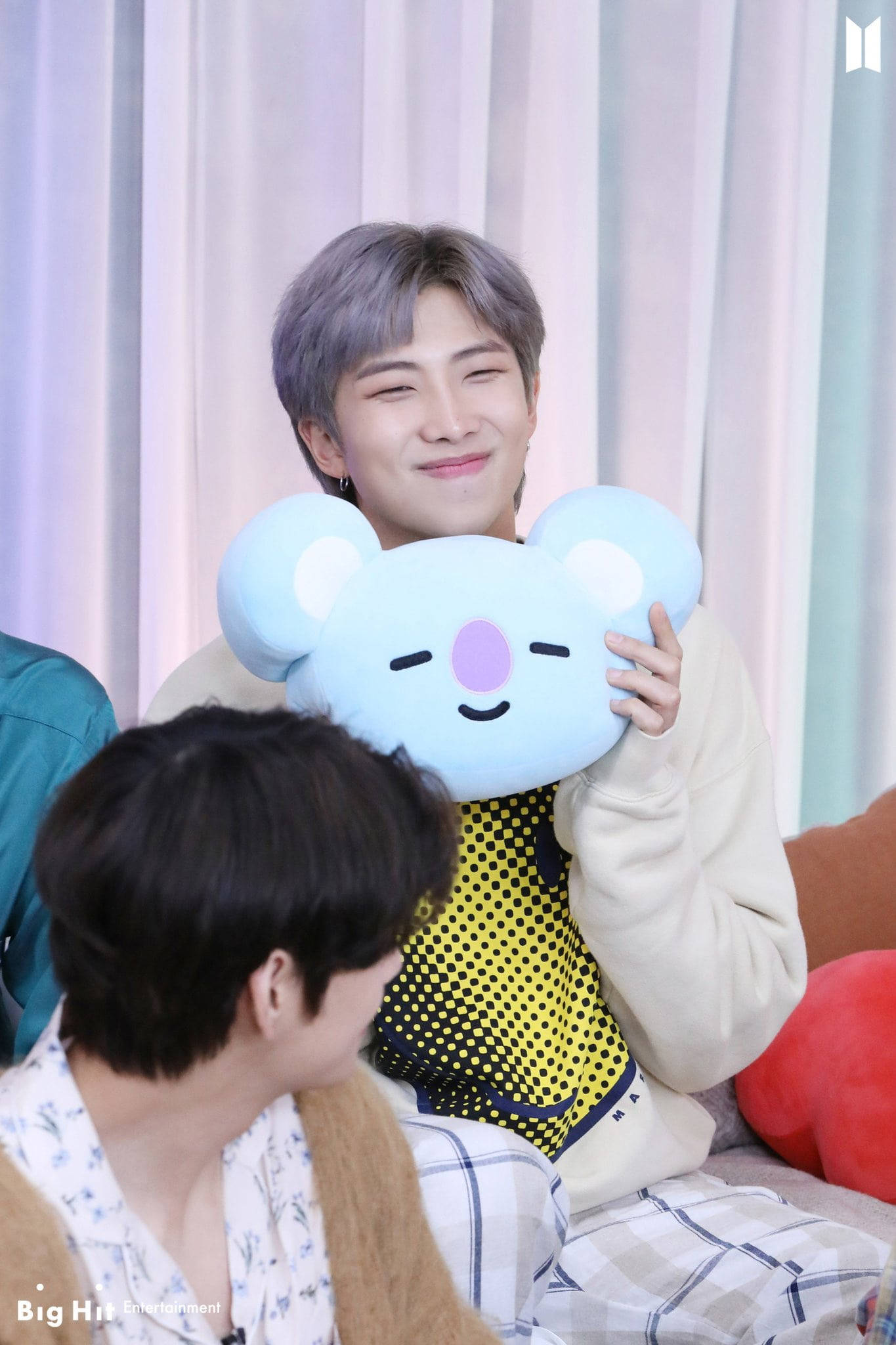 RM, BTS, light blue koala plushie, Full HD Phone Wallpaper