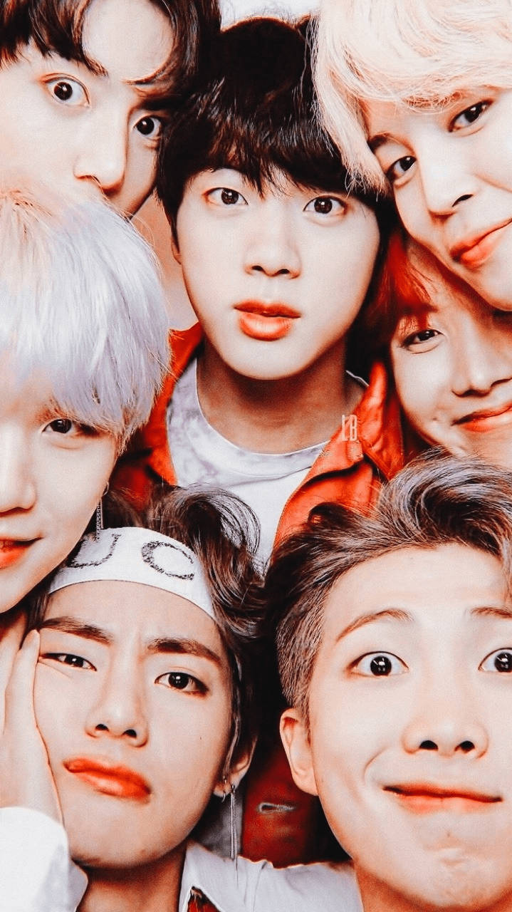 Bts, cute aesthetic, colorful hair, HD Phone Wallpaper