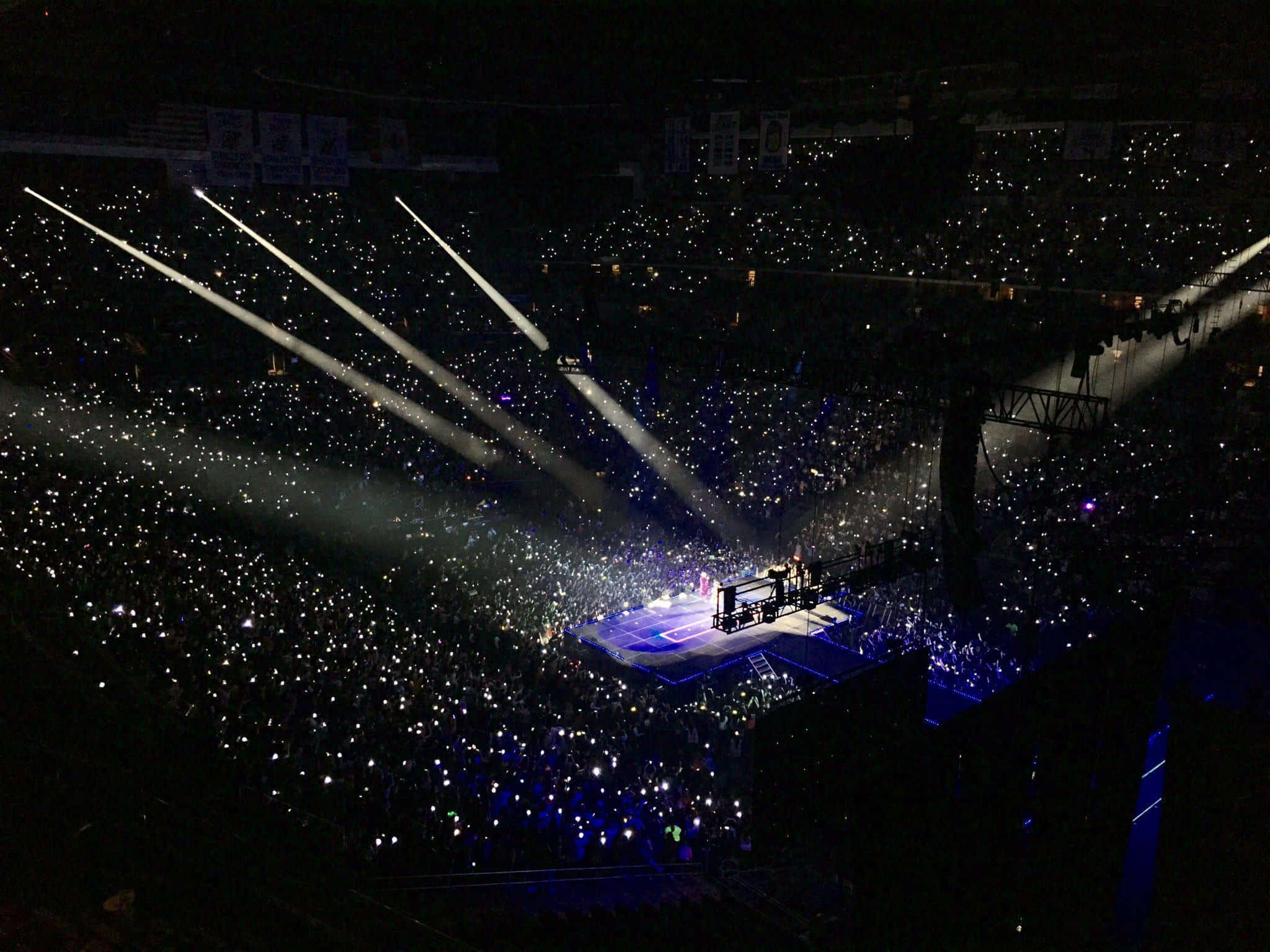 BTS, stage, concert arena, Full HD Desktop Wallpaper