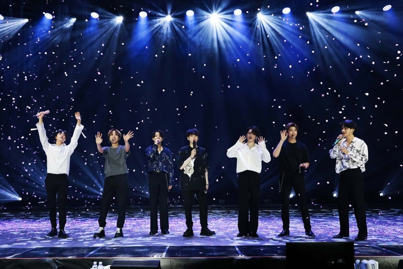 BTS, stage, starry stage, HD Desktop Wallpaper