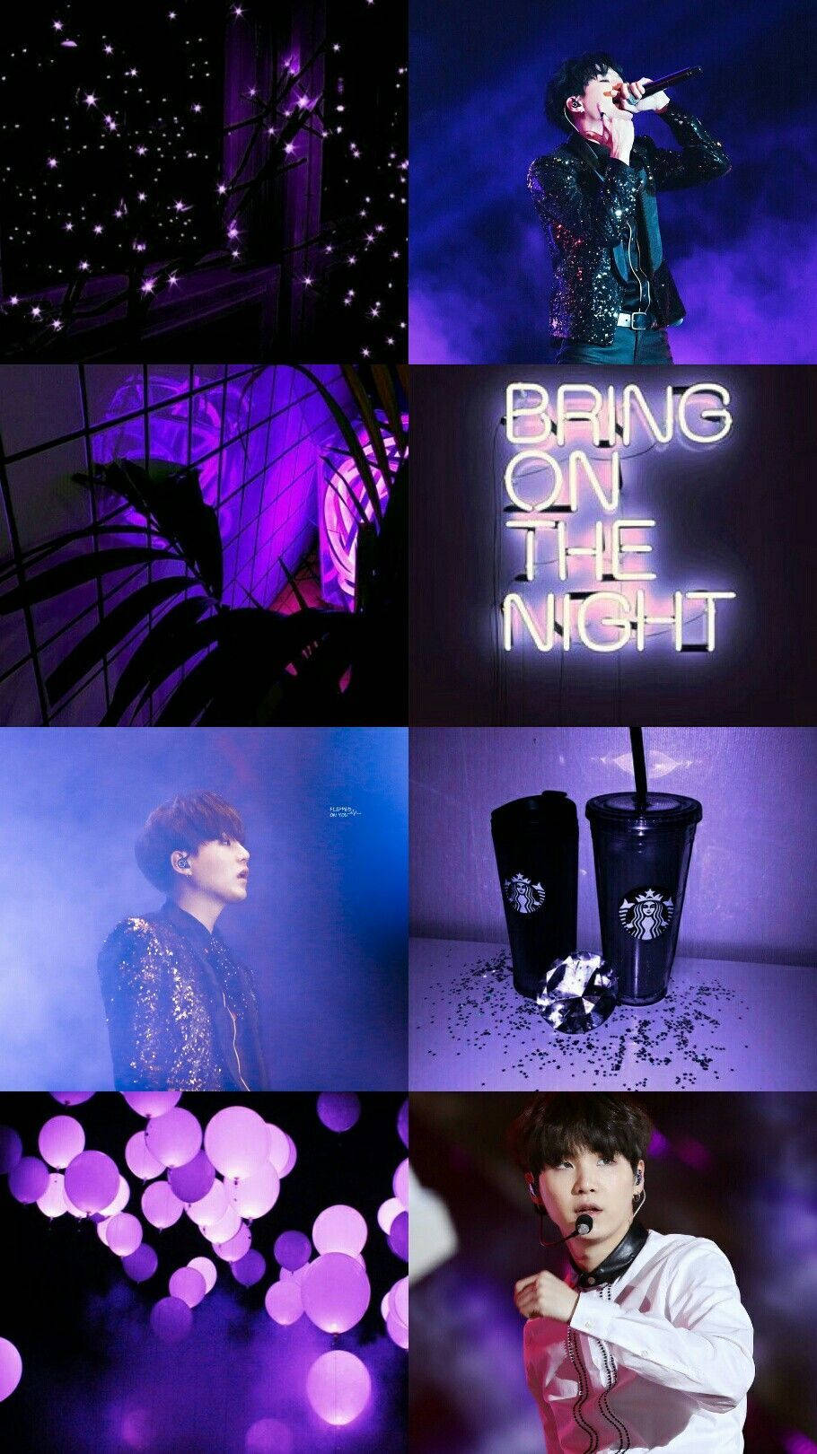 BTS Aesthetic, Suga, purple, HD Phone Wallpaper