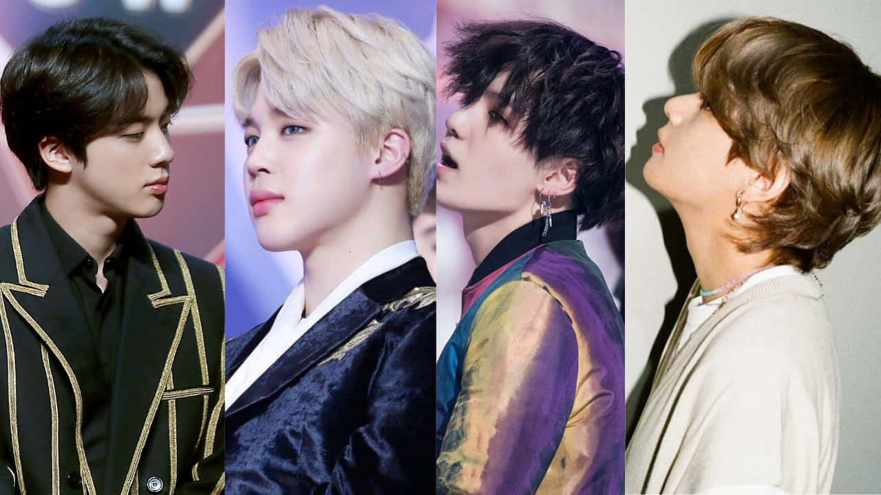 BTS, K-pop Group, side profile, HD Desktop Wallpaper