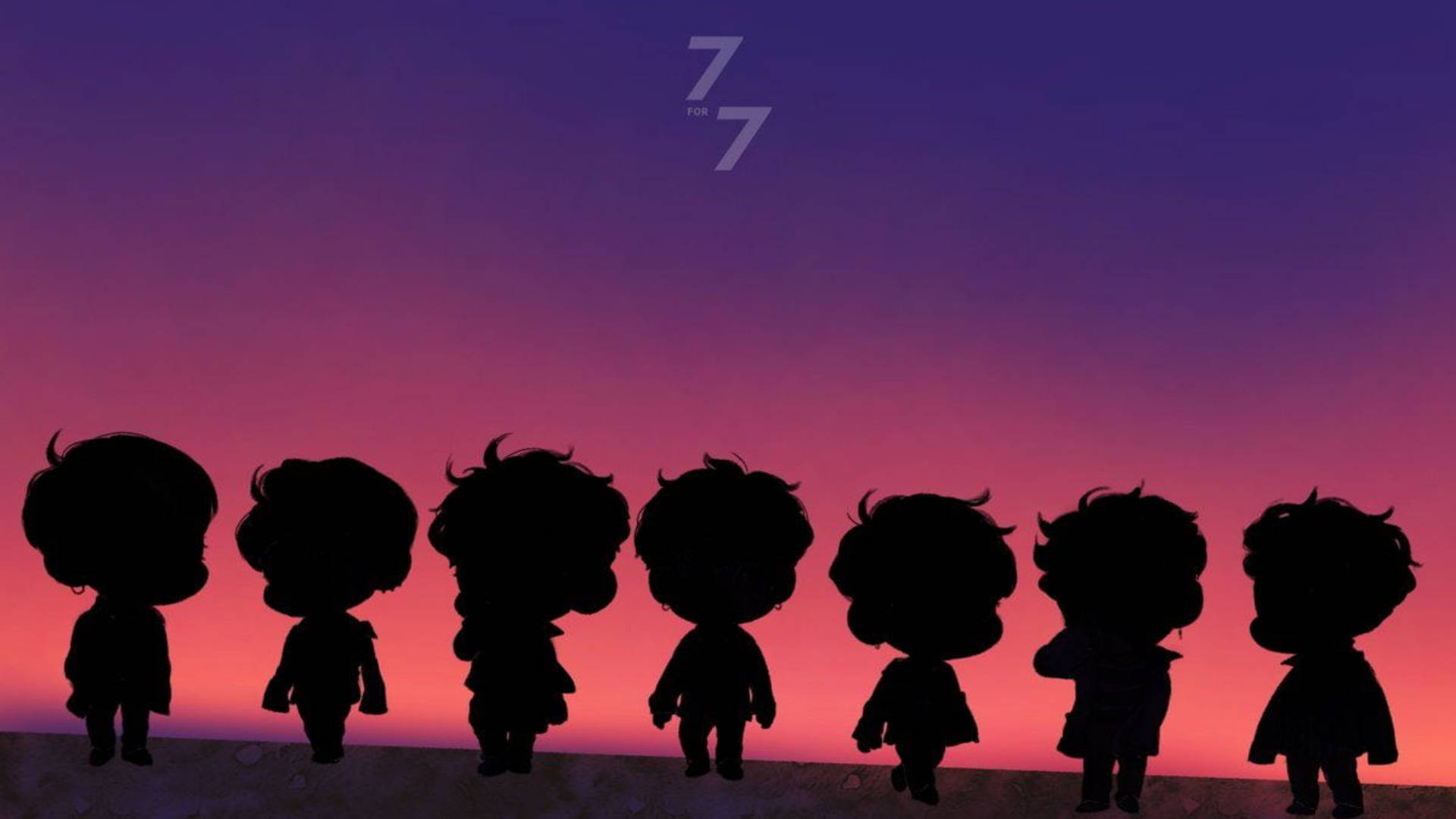 Bts, tinytan, chibi-style, Full HD Desktop Wallpaper
