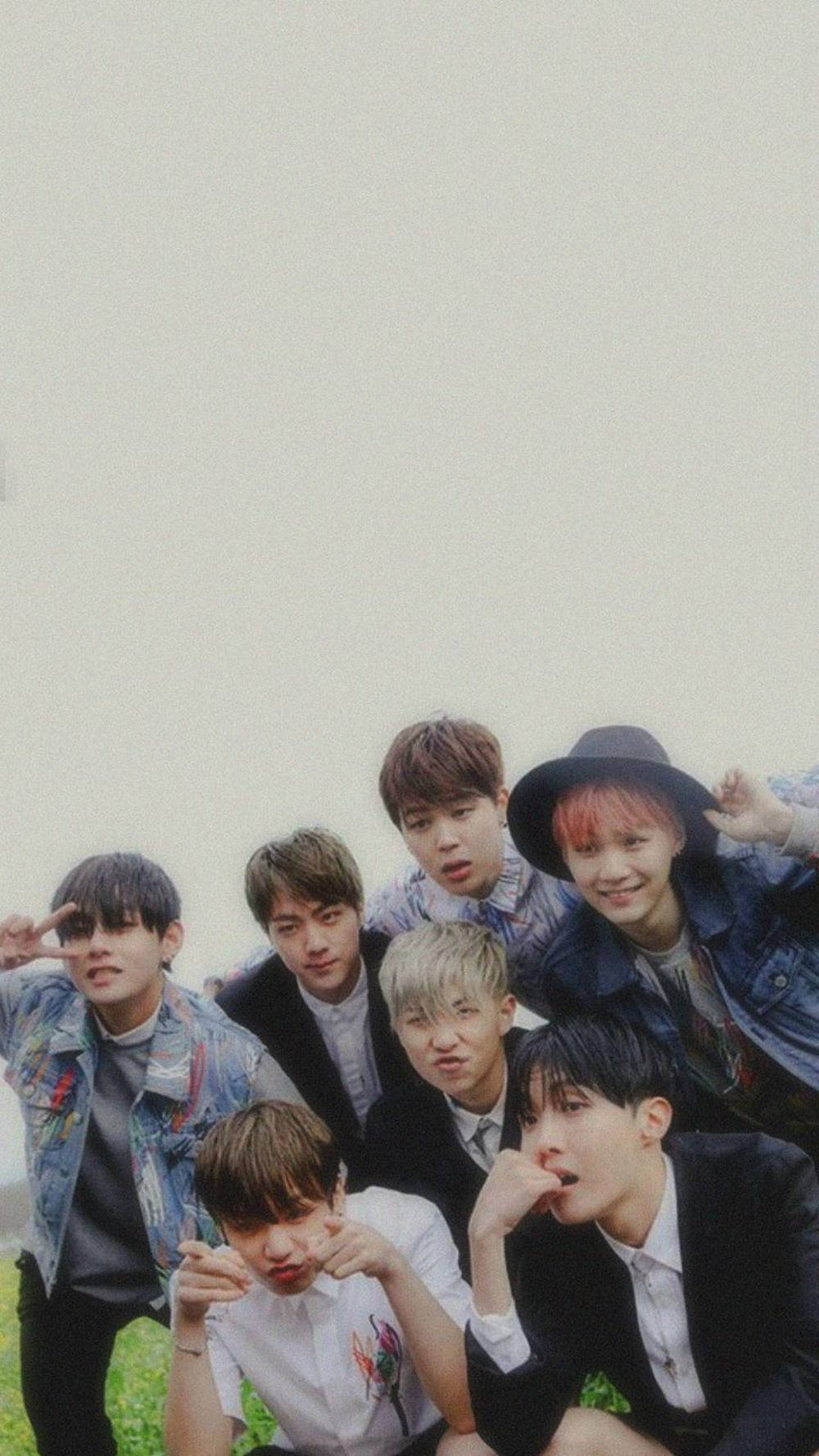 Bts, minimalist, off-white wall, HD Phone Wallpaper