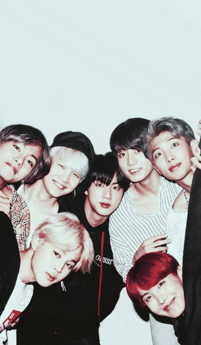 BTS, colorful hair, casual outfits, SD Phone Wallpaper