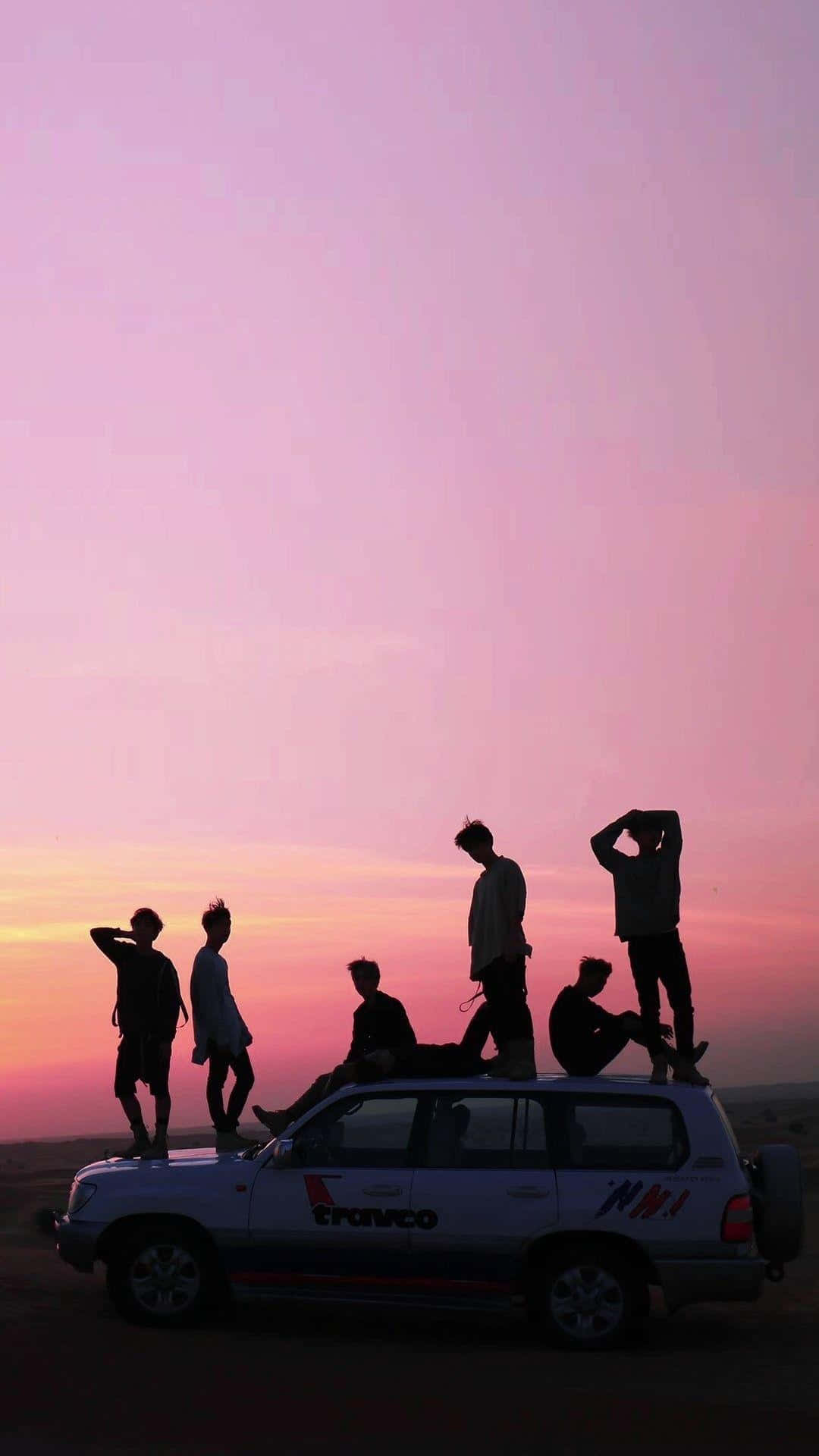 BTS, Purple Sky, iPhone, Full HD Phone Wallpaper