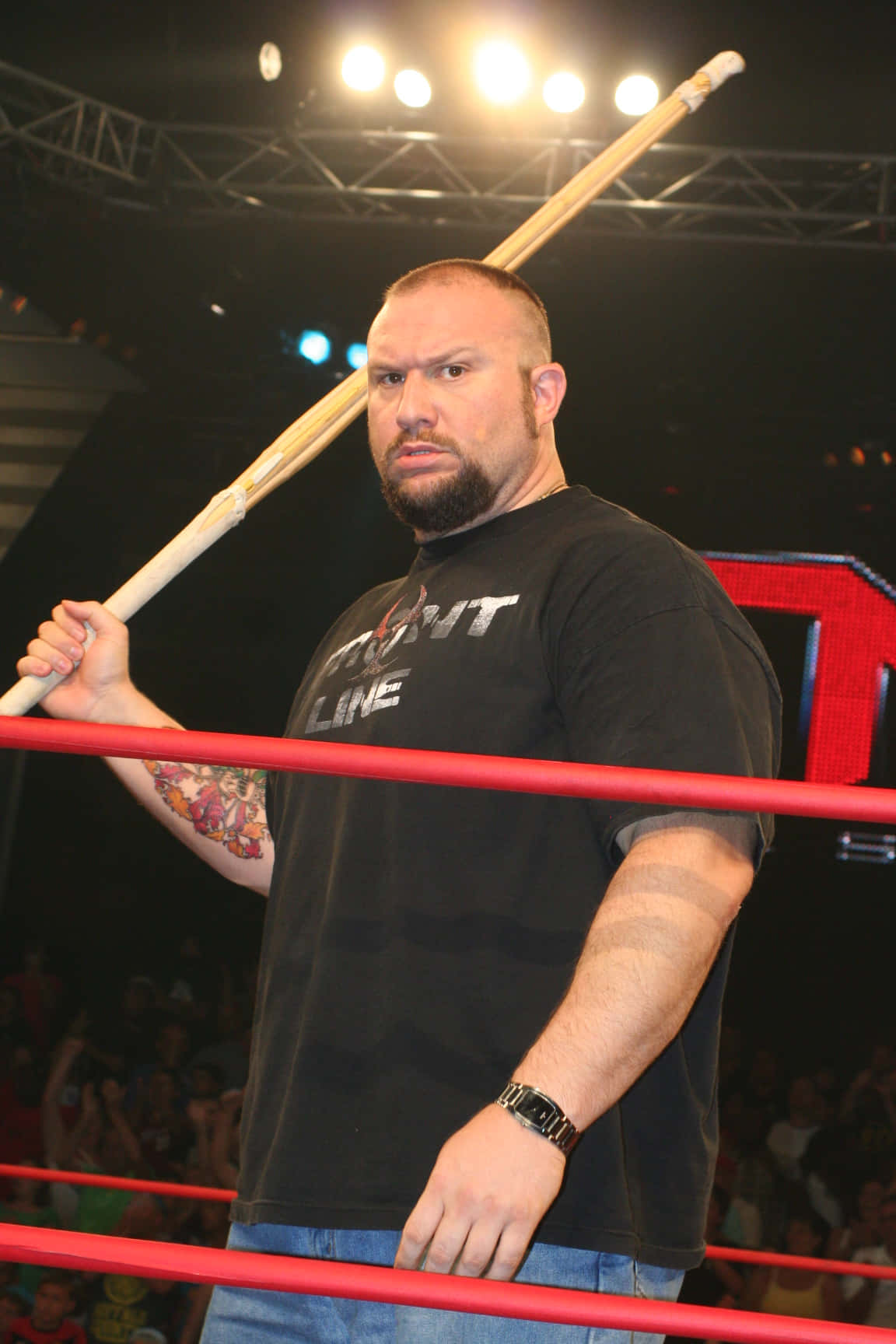 Bubba Ray Dudley, wooden stick, ring, HD Phone Wallpaper