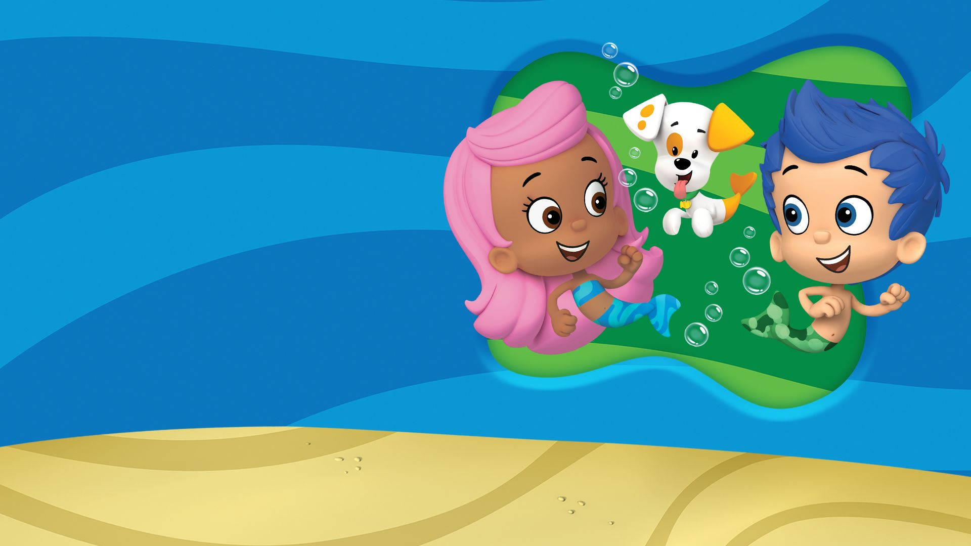 Bubble Guppies, underwater adventure, cartoon children, Full HD Desktop Wallpaper