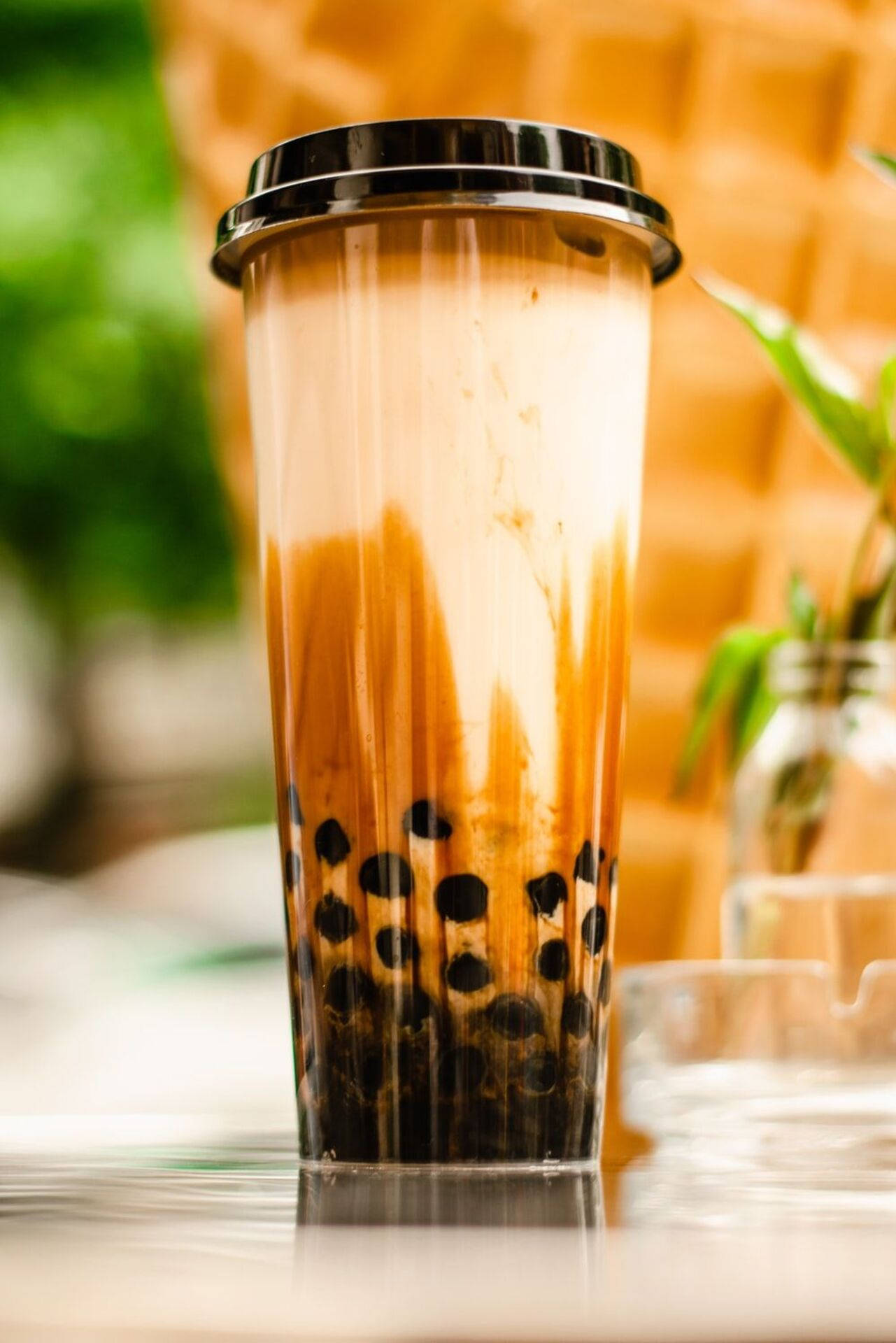 bubble tea, brown sugar, clear cup, Full HD Phone Wallpaper