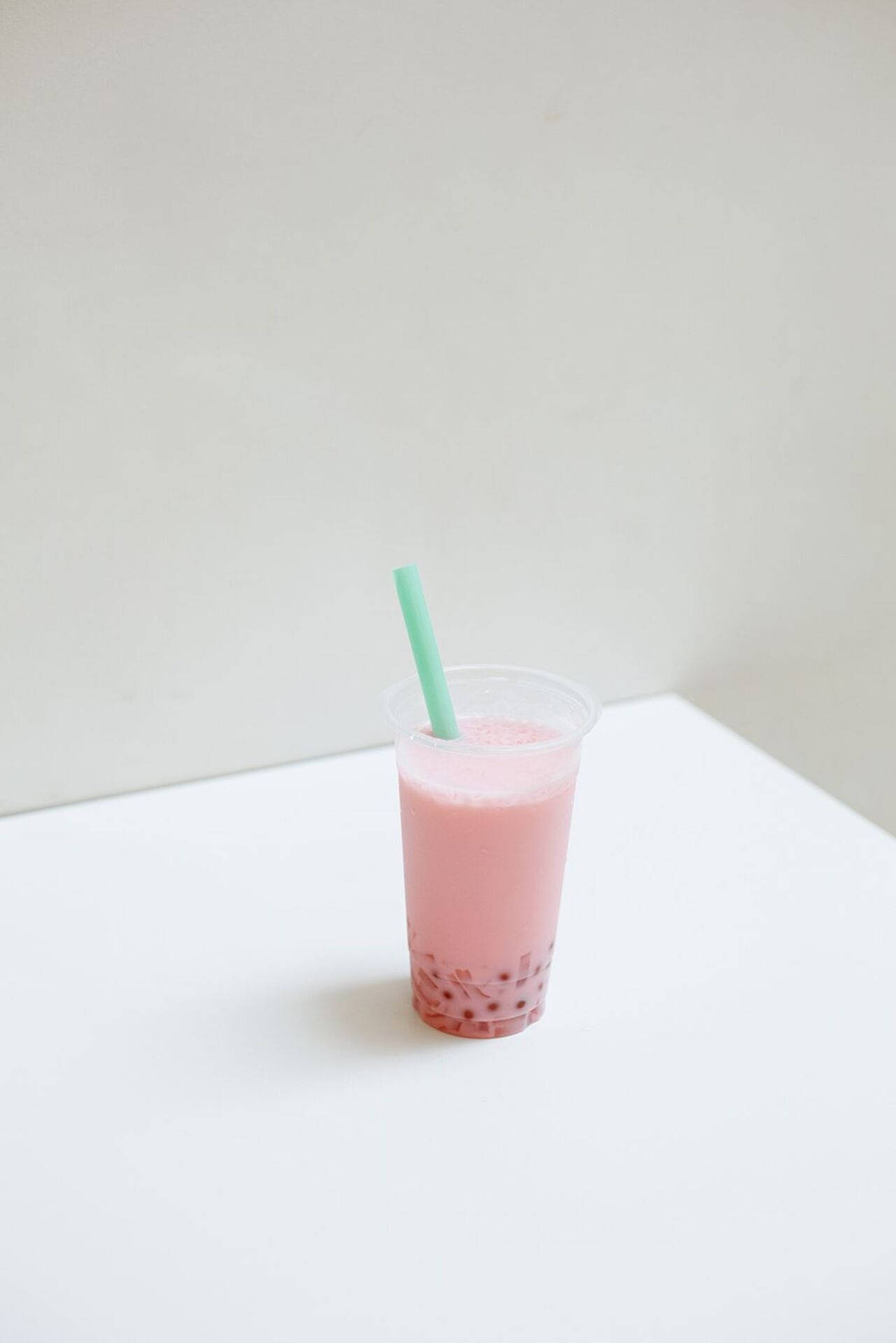bubble tea, strawberry milk, pink, Full HD Phone Wallpaper