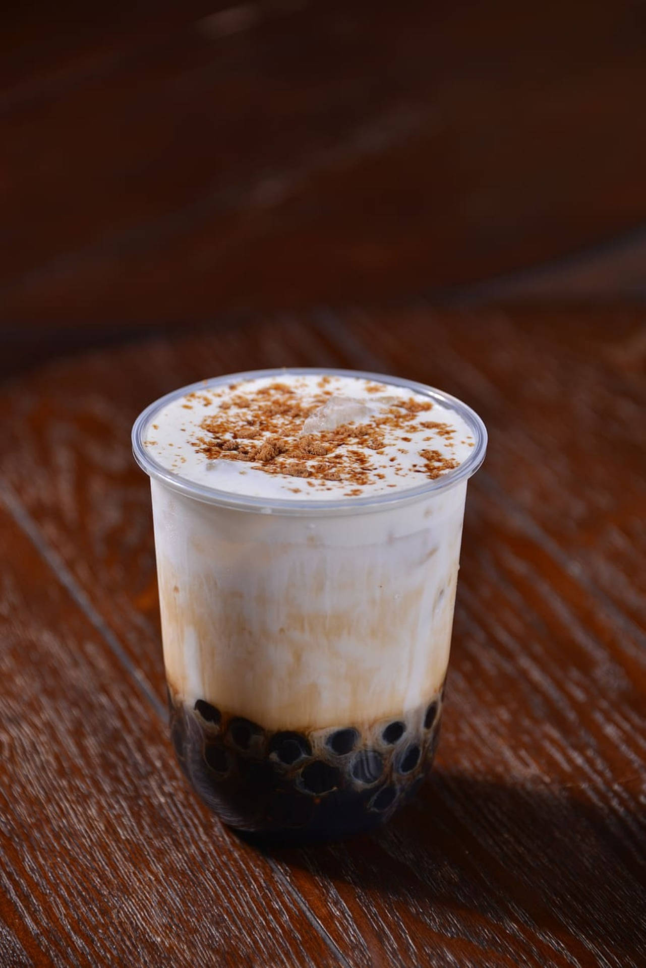 brown sugar bubble tea, clear cup, chocolate sprinkles, Full HD Phone Wallpaper