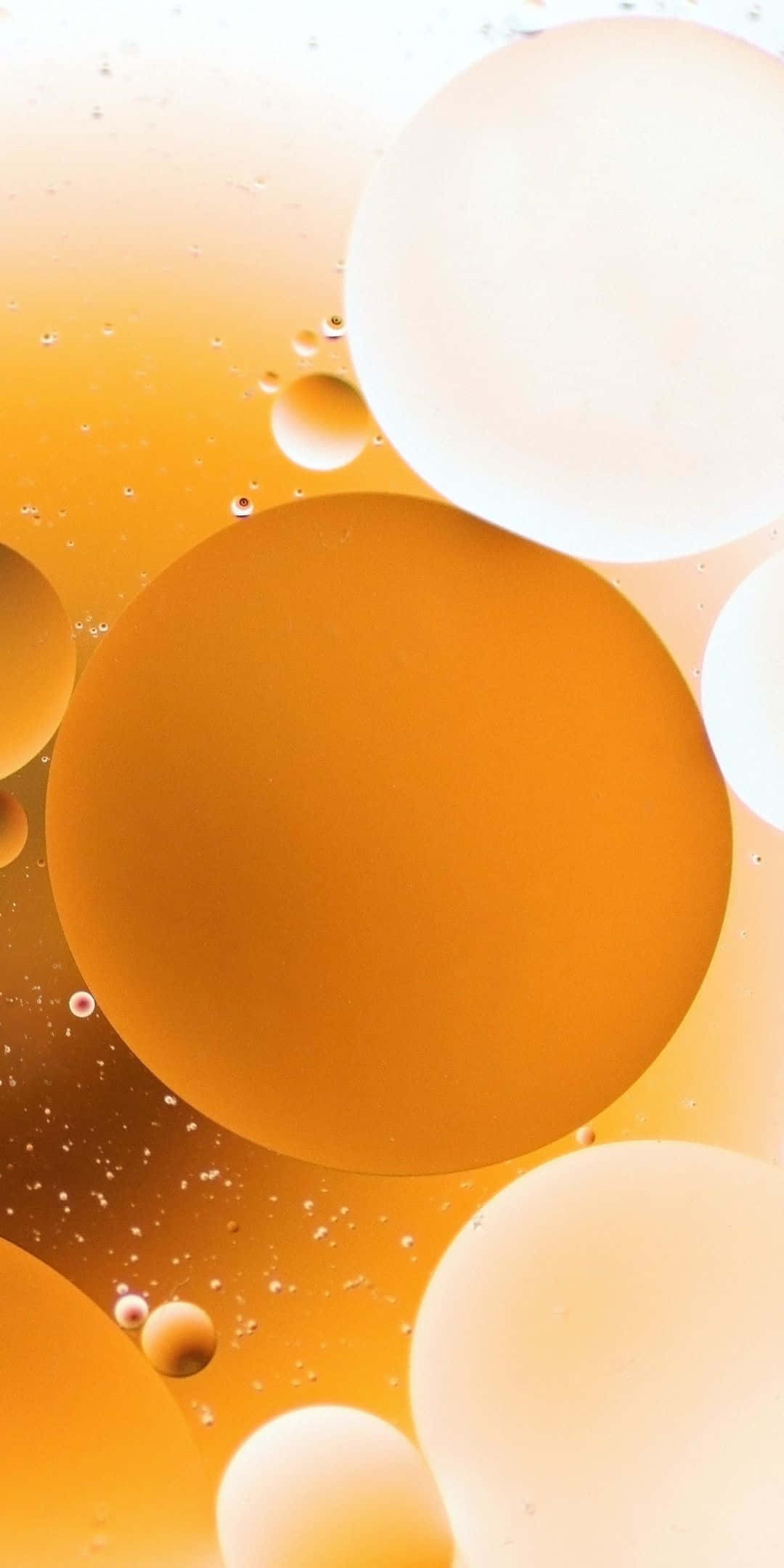 Bubbles Phone, amber, white, Full HD Phone Wallpaper