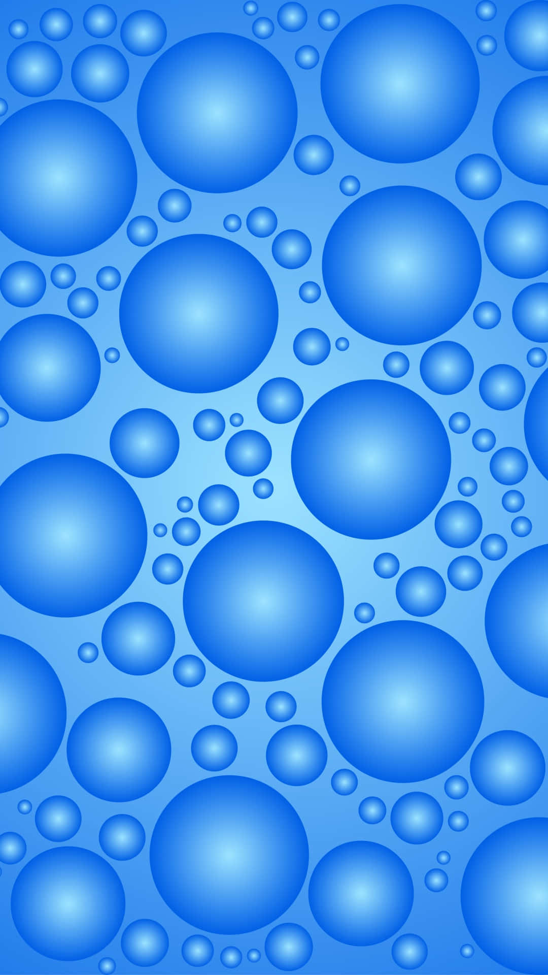 bubbles phone, blue bubbles, blue background, Full HD Phone Wallpaper