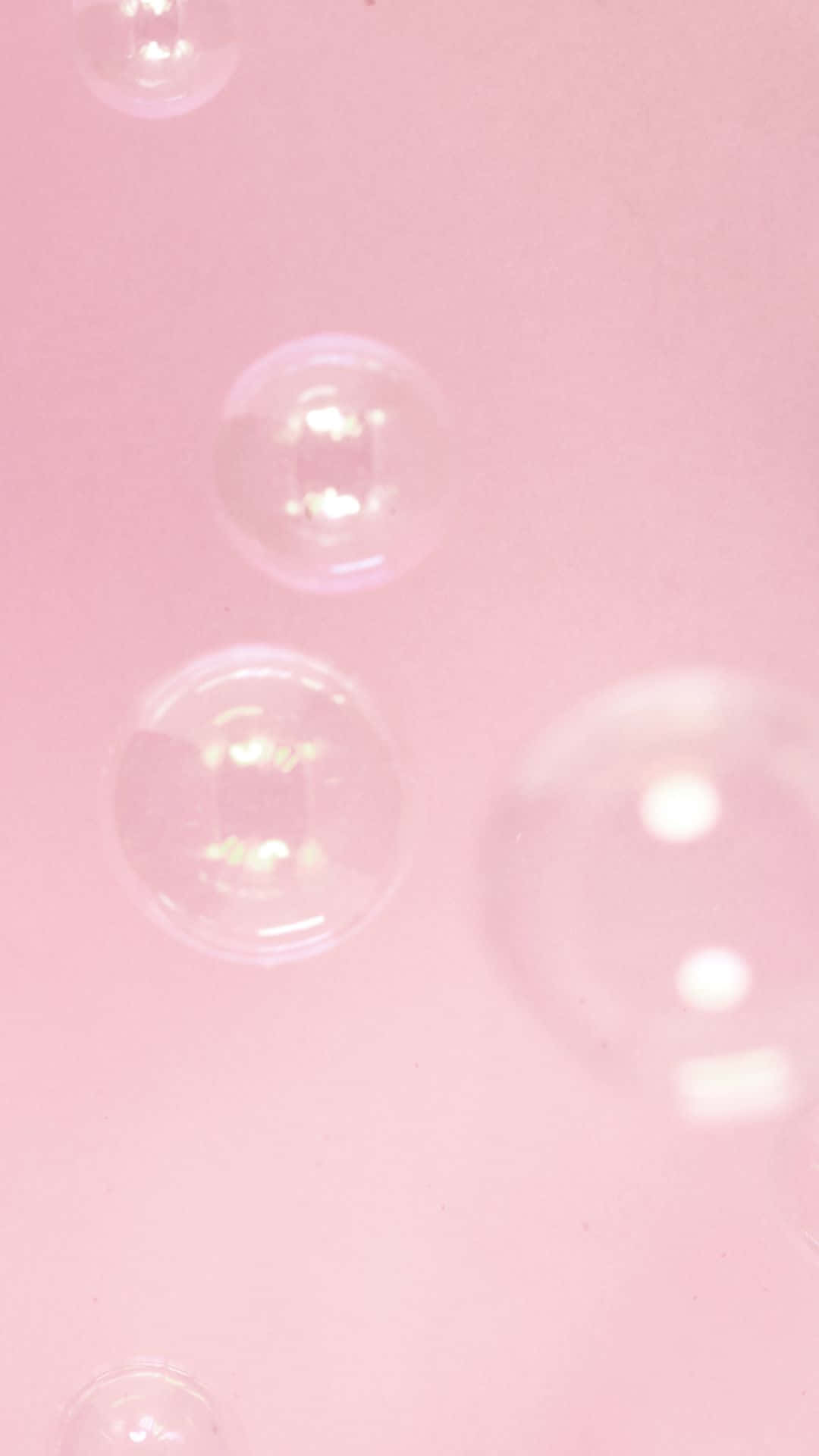 bubbles phone, pink liquid, transparent bubbles, Full HD Phone Wallpaper