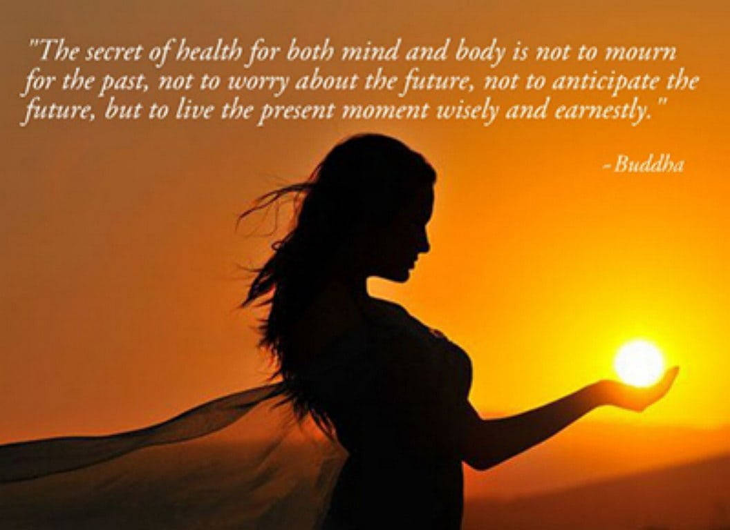 Buddha Quotes, woman, glowing orb, SD Desktop Wallpaper