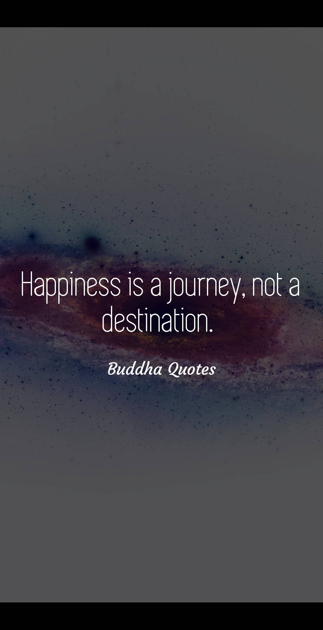 Buddha Quotes, Happiness is a journey not a destination, purple and blue watercolor swirls, Full HD Phone Wallpaper