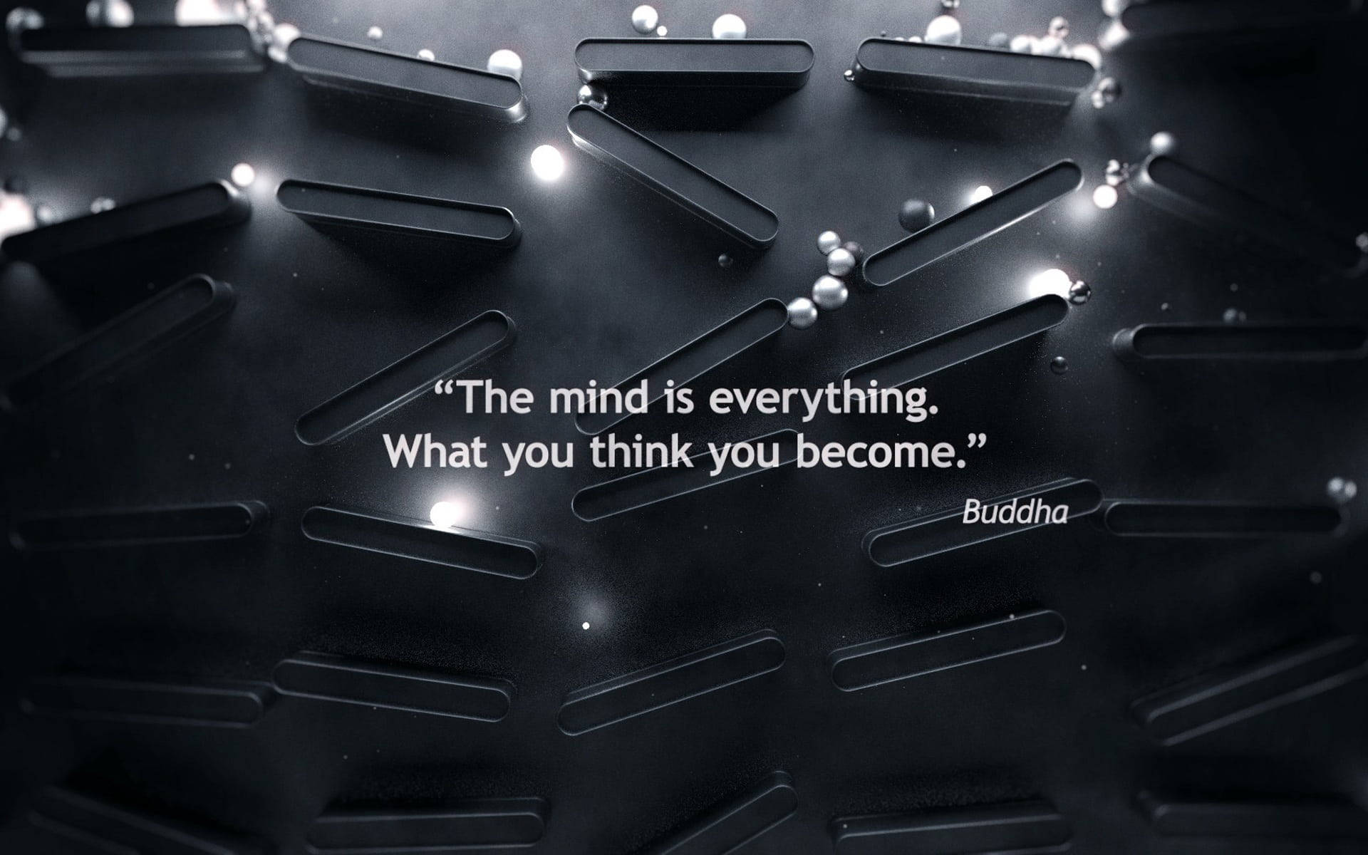 Buddha Quotes, glowing droplets, dark textured surface, Full HD Desktop Wallpaper
