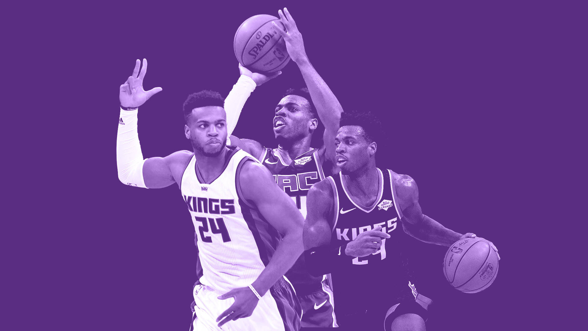 Buddy Hield, purple aesthetic, solid purple background, Full HD Desktop Wallpaper