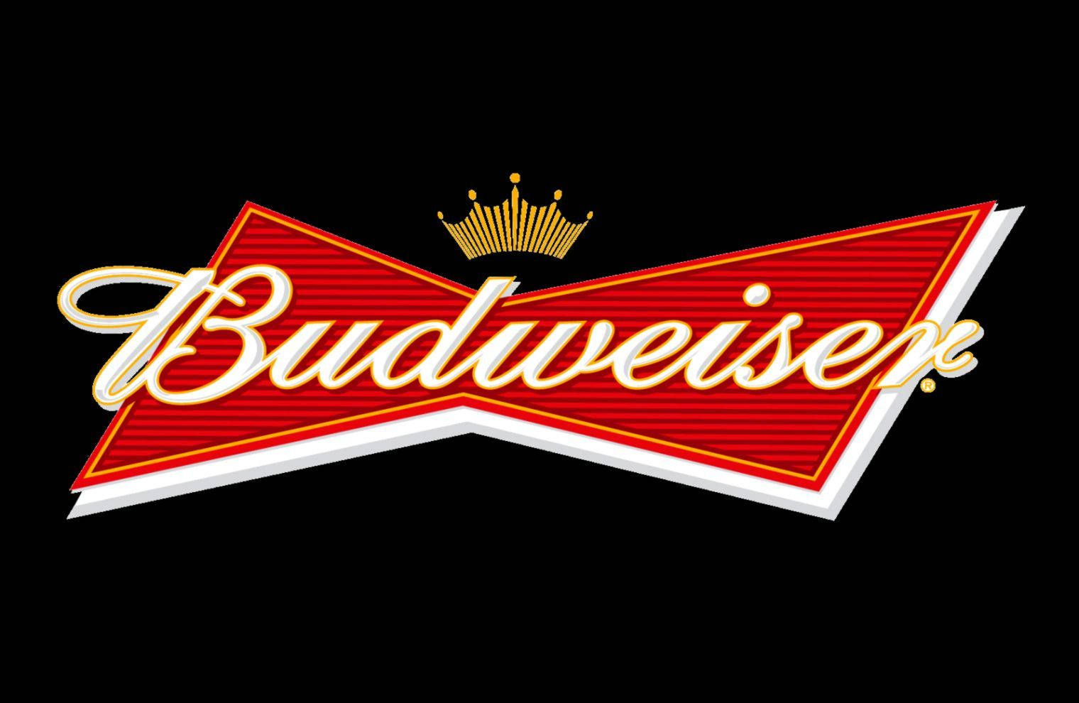 Budweiser, red bowtie, gold crown, HD Desktop Wallpaper