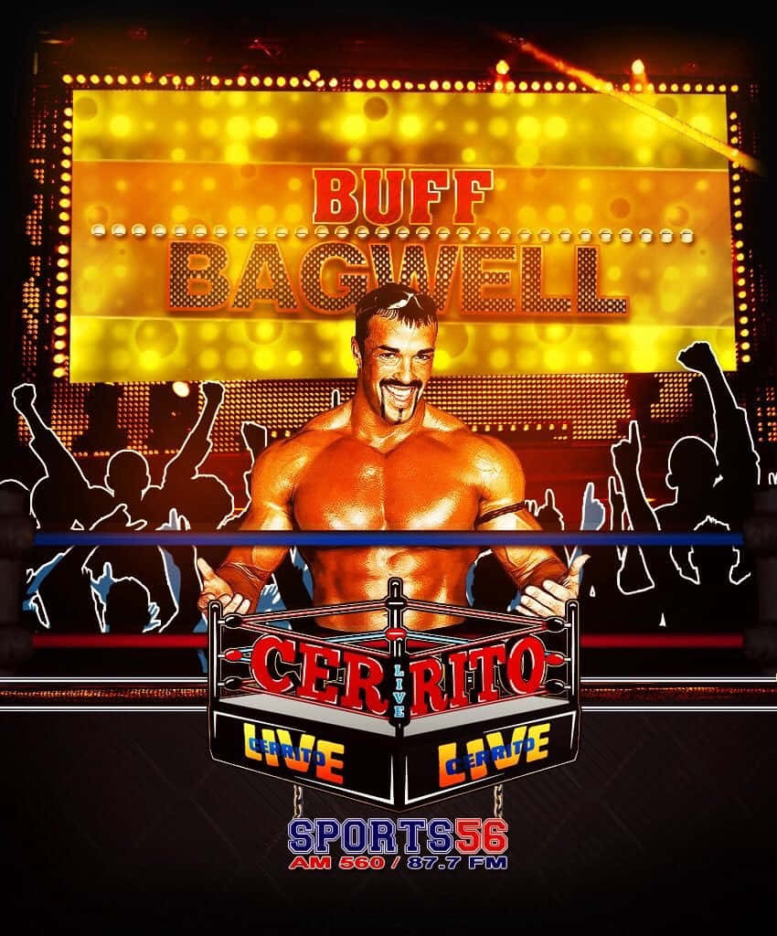 Buff Bagwell, ring, glowing marquee, SD Phone Wallpaper