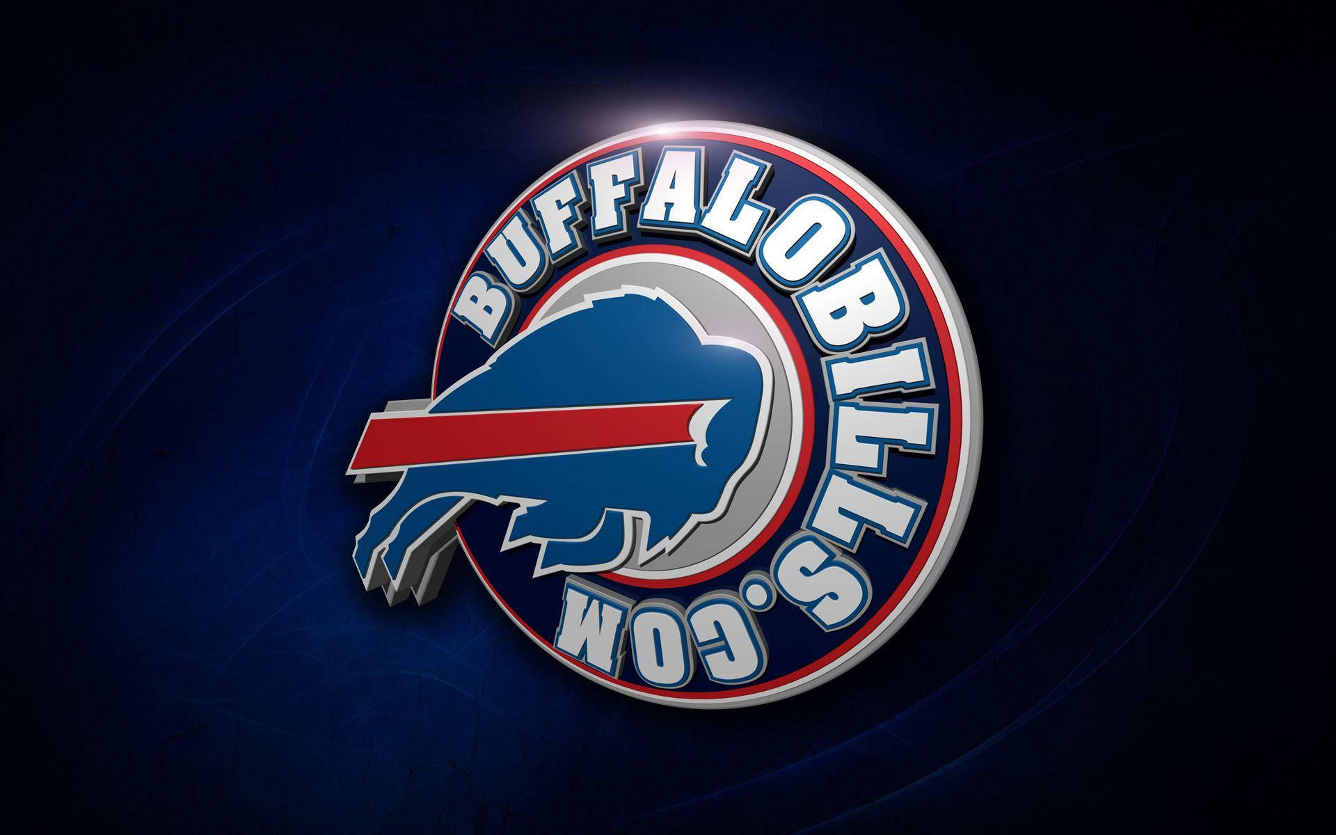Buffalo Bills, 3D Logo, metallic sheen, Full HD Desktop Wallpaper