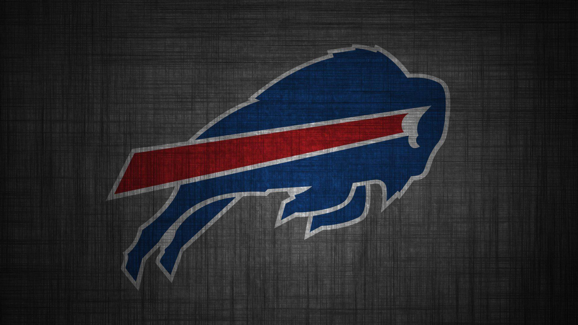 Buffalo Bills, blue buffalo logo, red stripe, Full HD Desktop Wallpaper