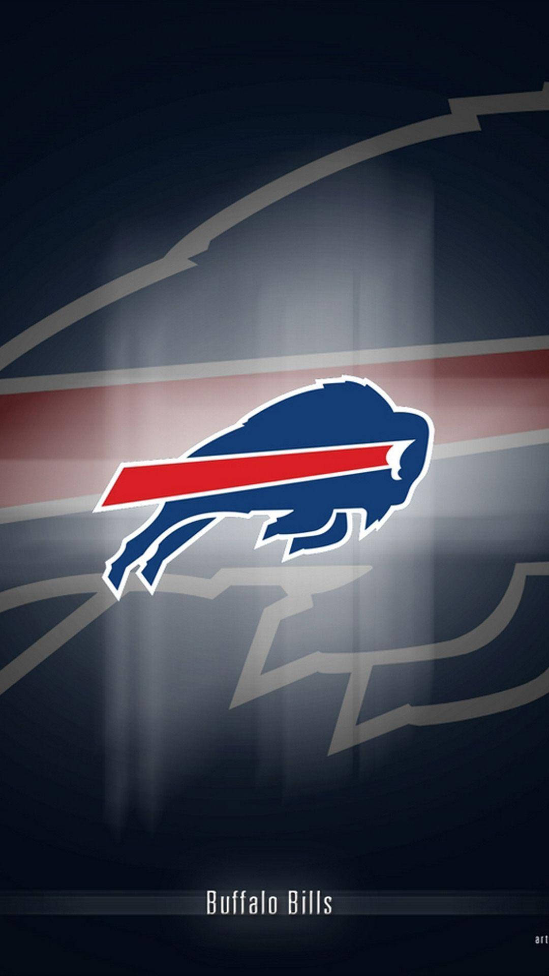 Buffalo Bills, red white and blue, dark abstract background, Full HD Phone Wallpaper
