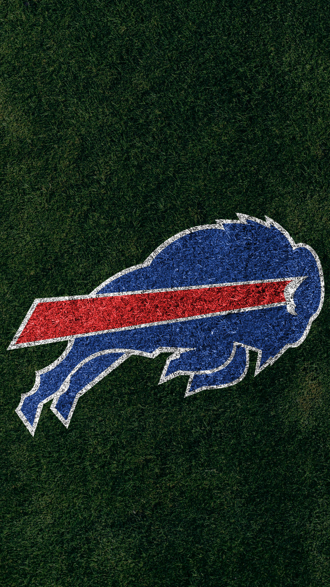 Buffalo Bills, logo, textured grass, Full HD Phone Wallpaper