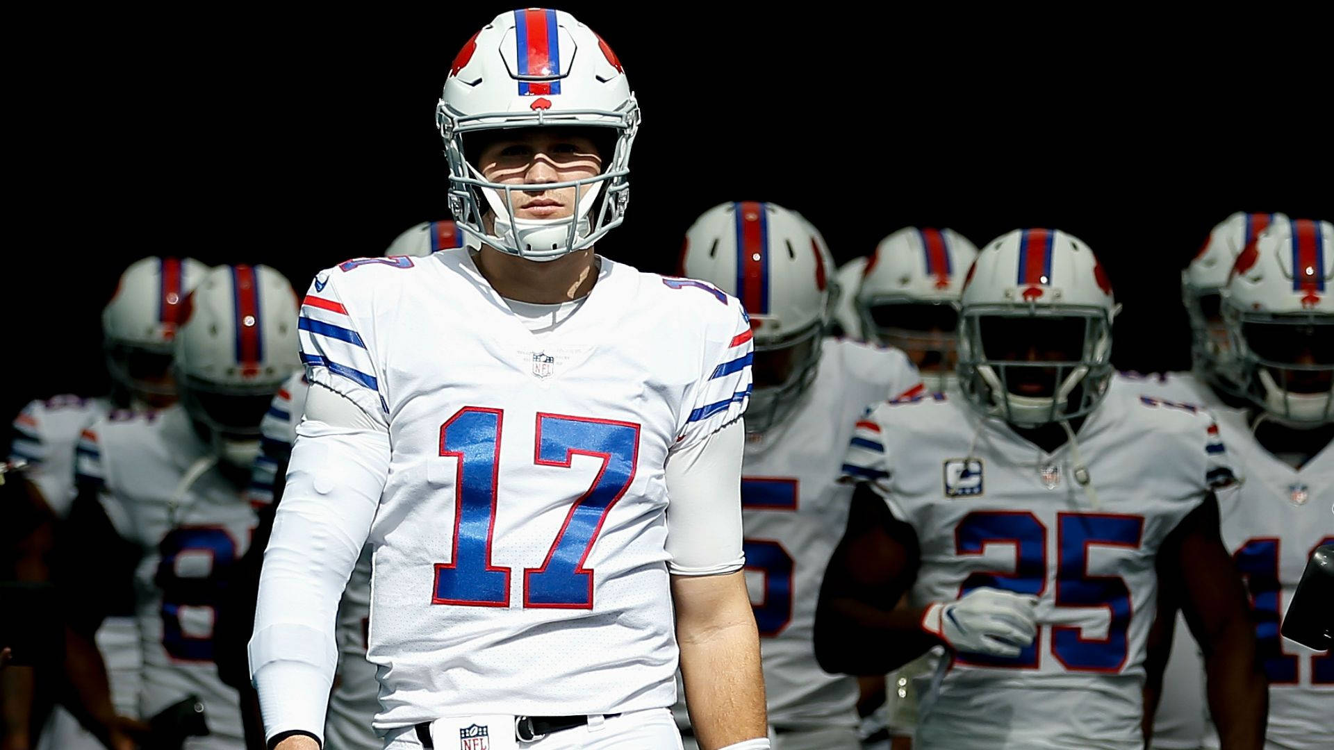 Buffalo Bills, number 17, white jersey, Full HD Desktop Wallpaper