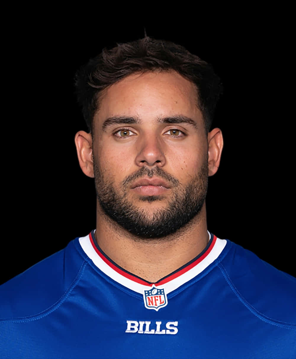 Buffalo Bills, blue Bills jersey, black background, SD Phone Wallpaper