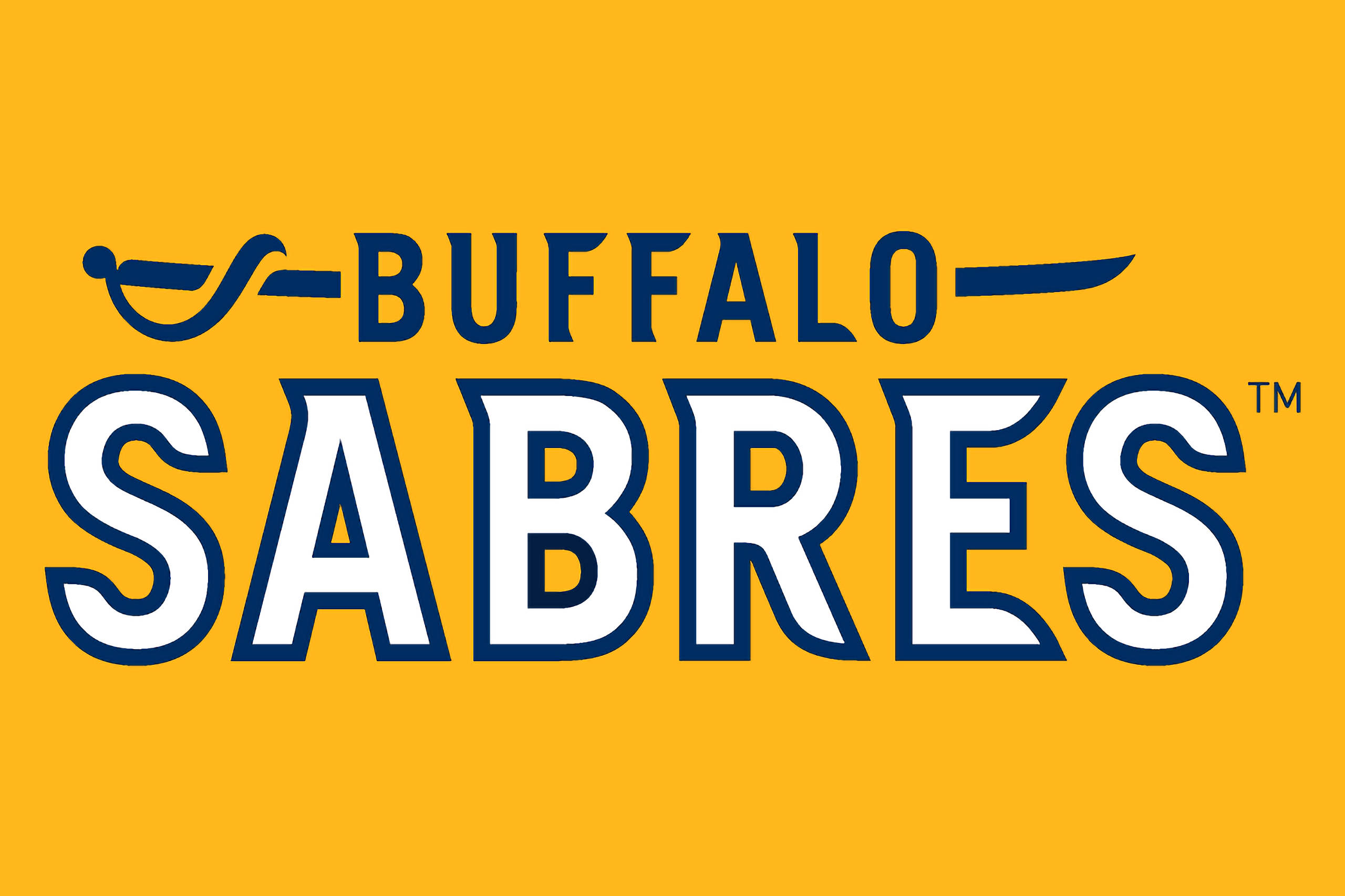 Buffalo Sabres, navy, white, 2K Desktop Wallpaper