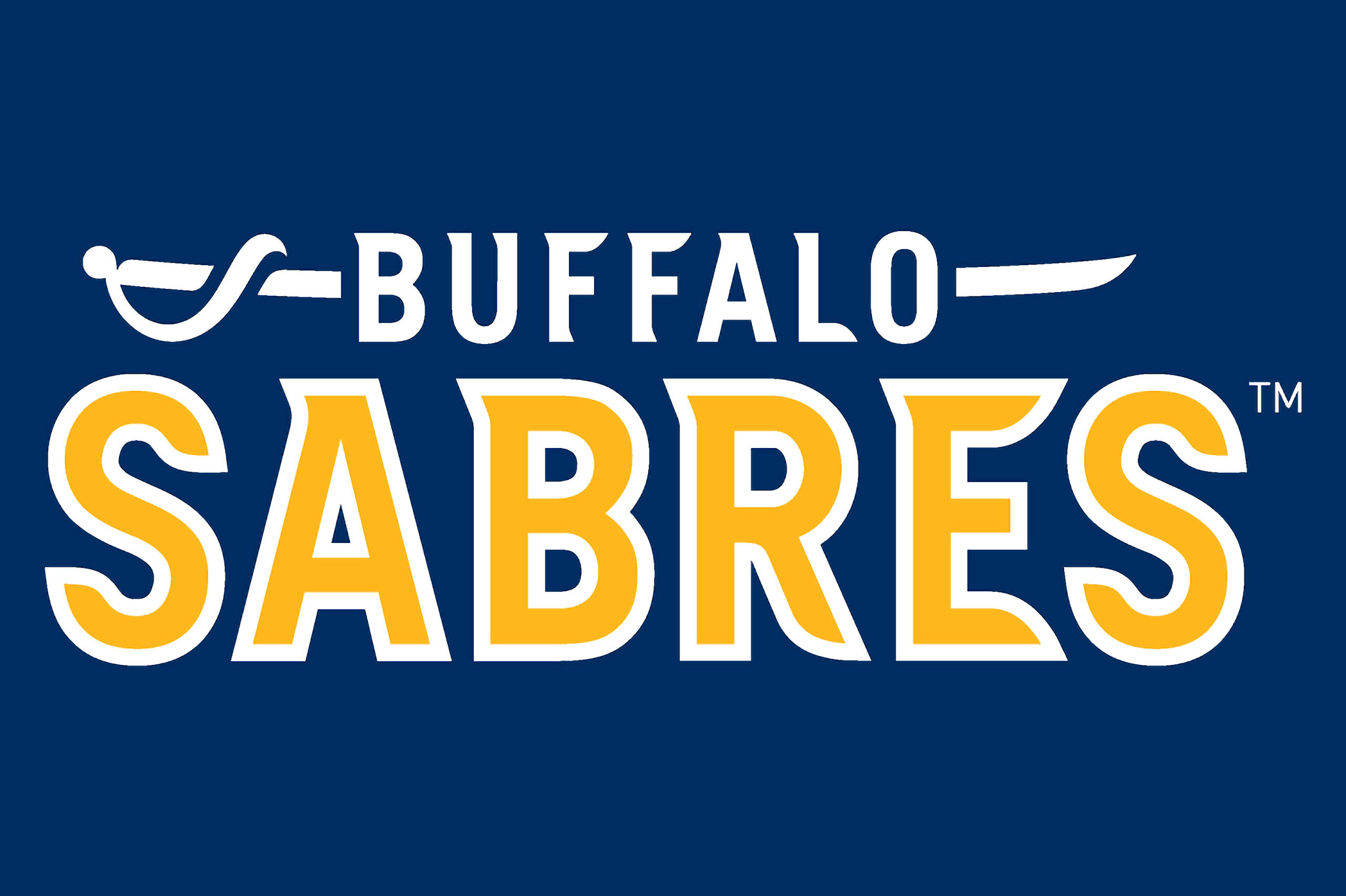 Buffalo Sabres, yellow, white, 2K Desktop Wallpaper