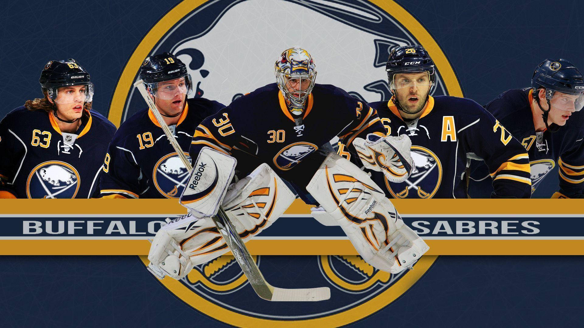 Buffalo Sabres, navy jerseys, gold accents, Full HD Desktop Wallpaper