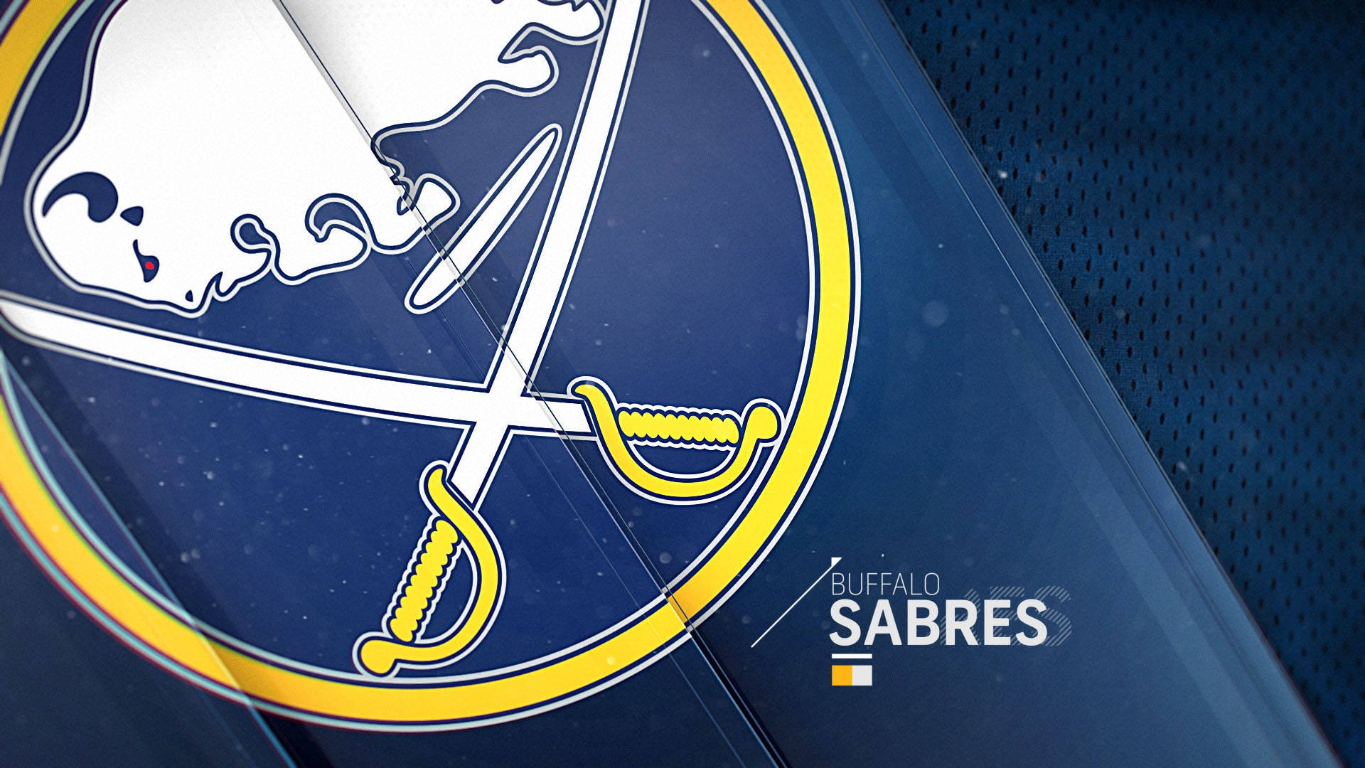 Buffalo Sabres, blue textured surface, diagonal light reflections, Full HD Desktop Wallpaper